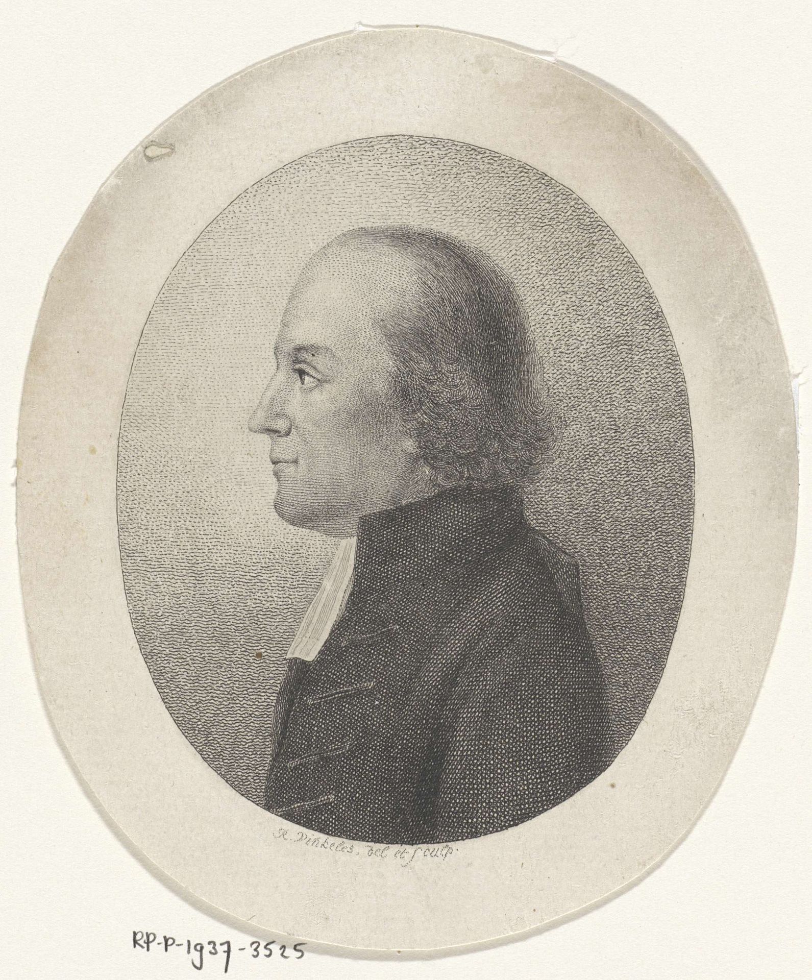 Portret van Jan van der Roest by Reinier Vinkeles