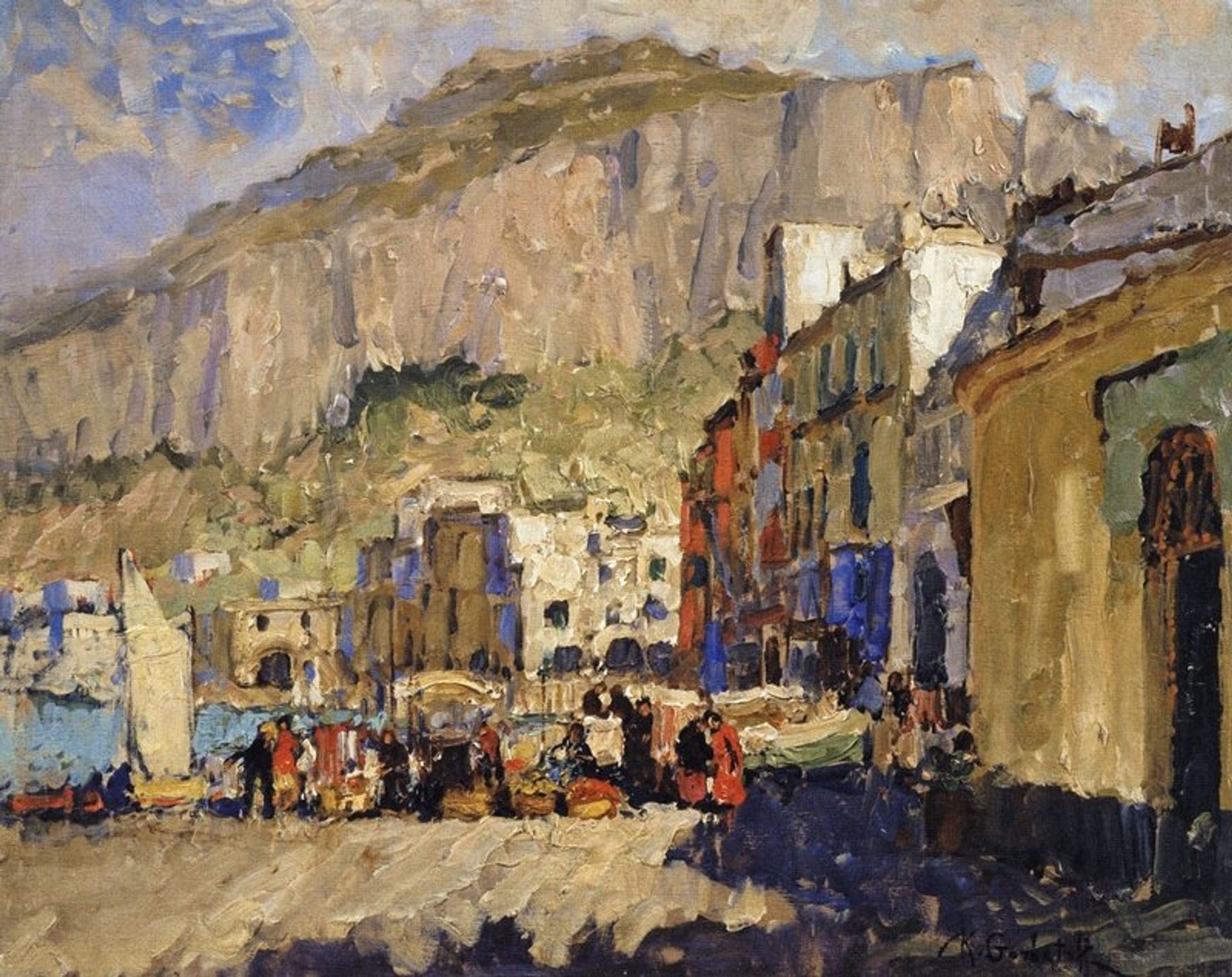 Capri. The Harbor by Konstantin Gorbatov