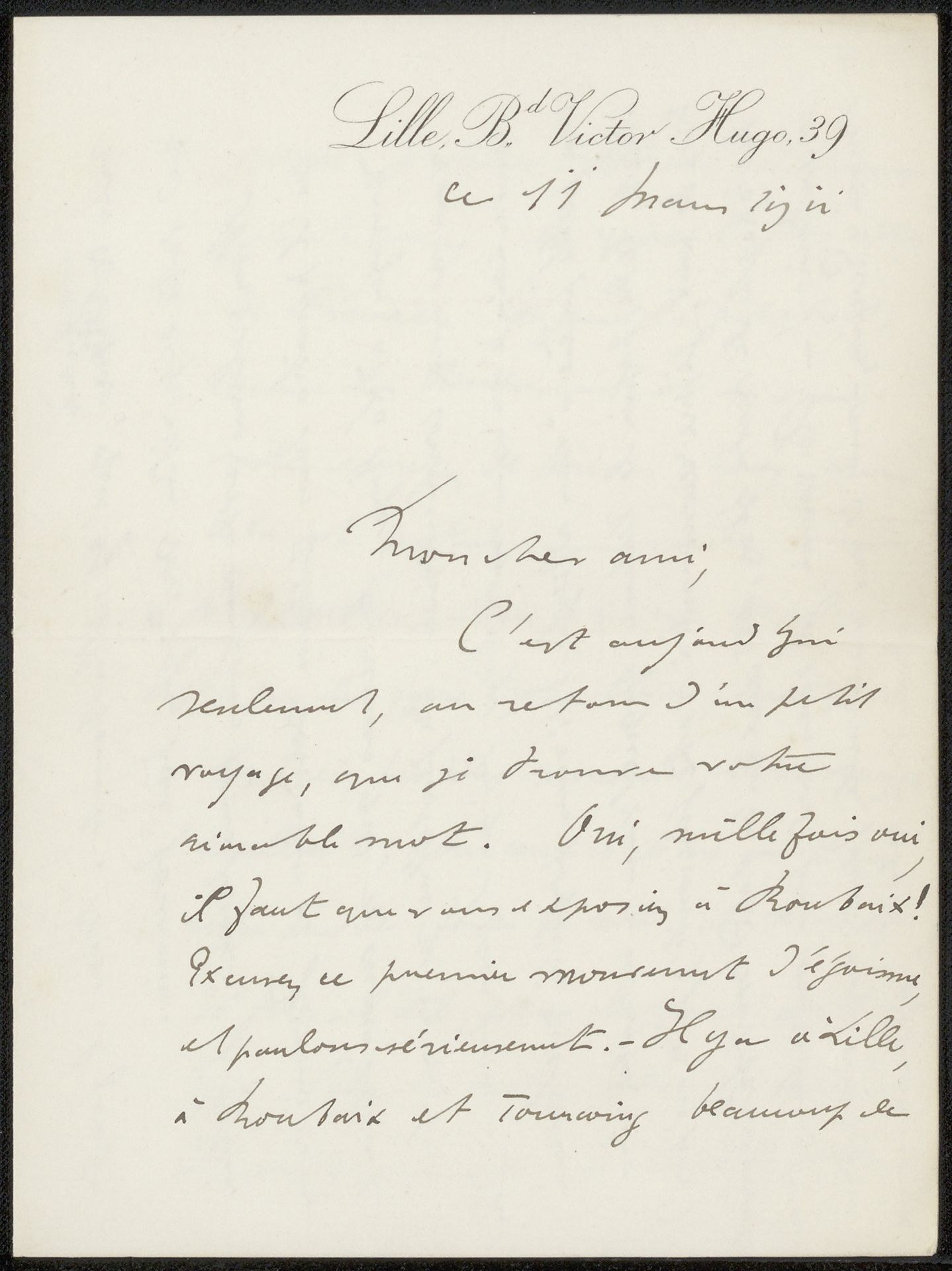 Brief aan Philip Zilcken by Georges A. Tournoux