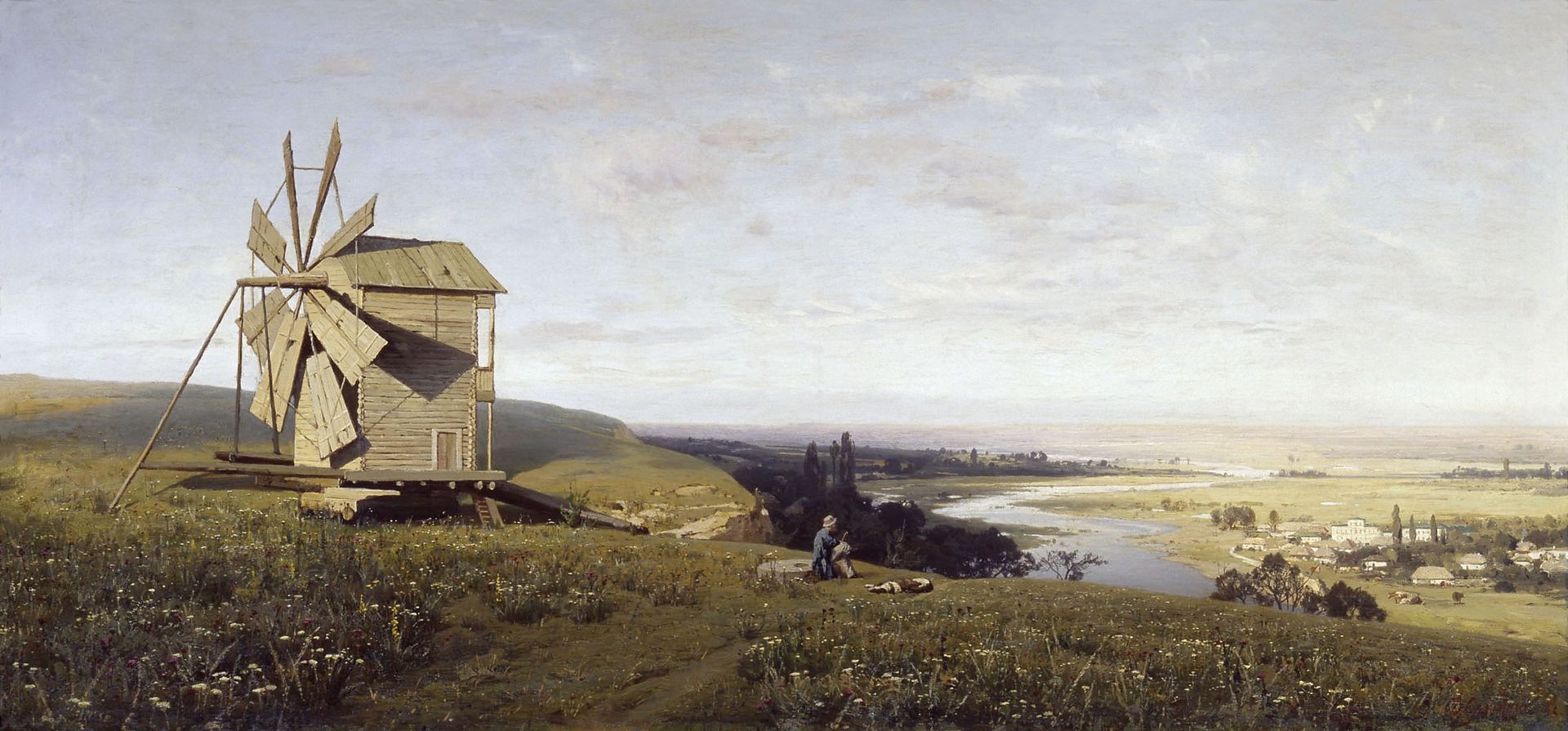 Ukrainian landscape by Volodymyr Orlovsky