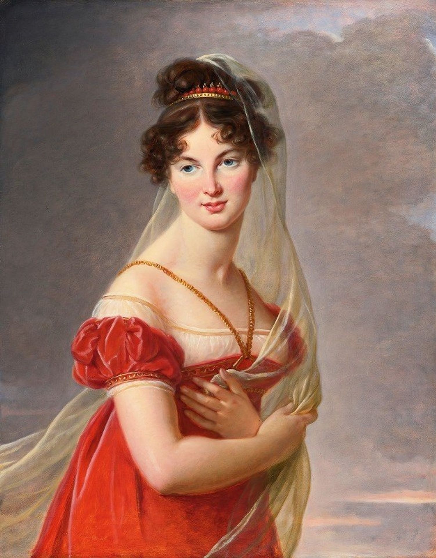 Portrait Of Aglaé Angélique Gabrielle by Elisabeth Louise Vigée Le Brun