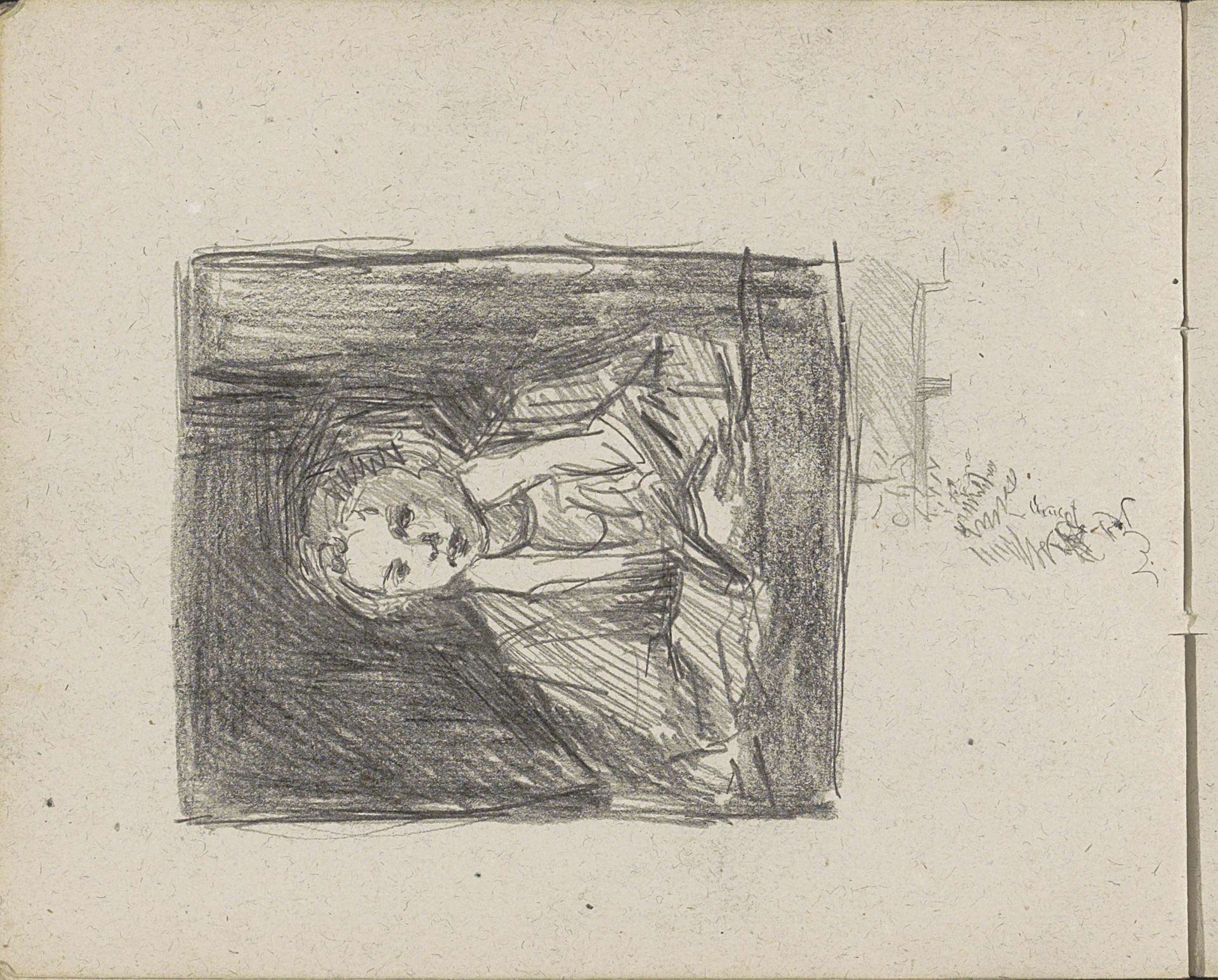 Jong meisje in het venster by Isaac Israels