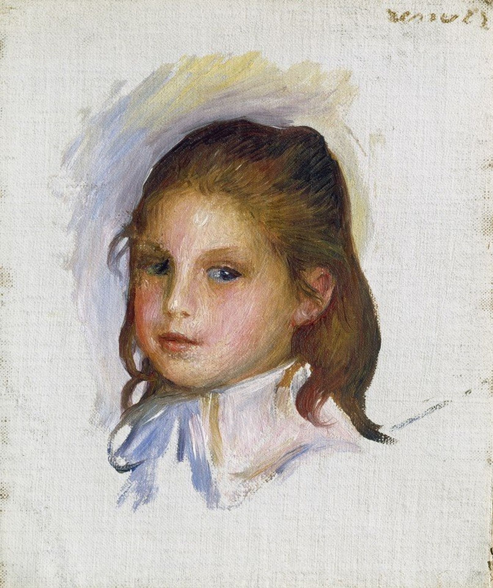 Child with Brown Hair by Pierre-Auguste Renoir