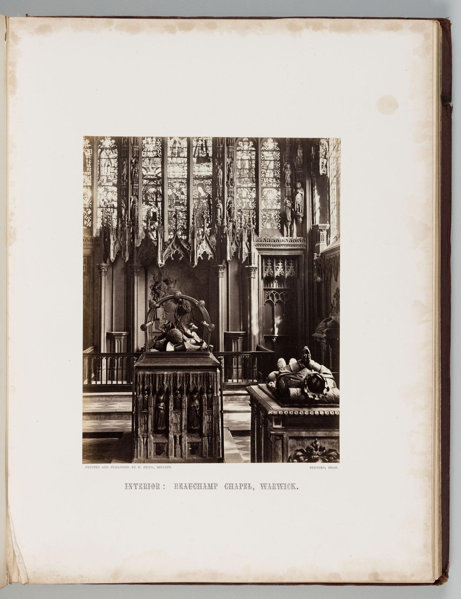 Interior: Beauchamp Chapel, Warwick. by Francis Bedford