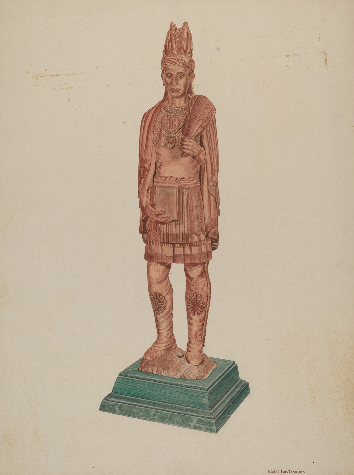 Cigar Store Indian by Violet Hartenstein
