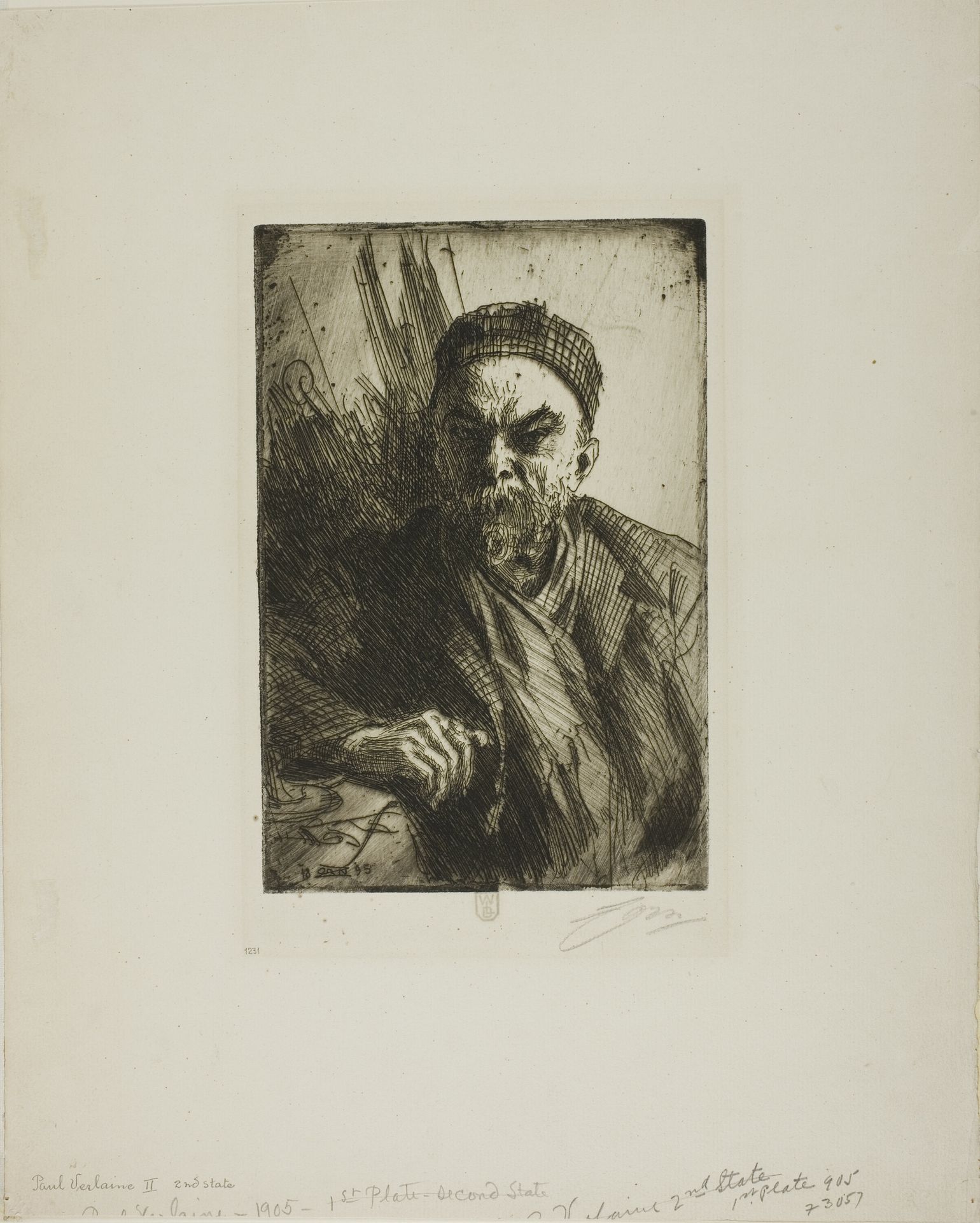 Paul Verlaine II by Anders Zorn