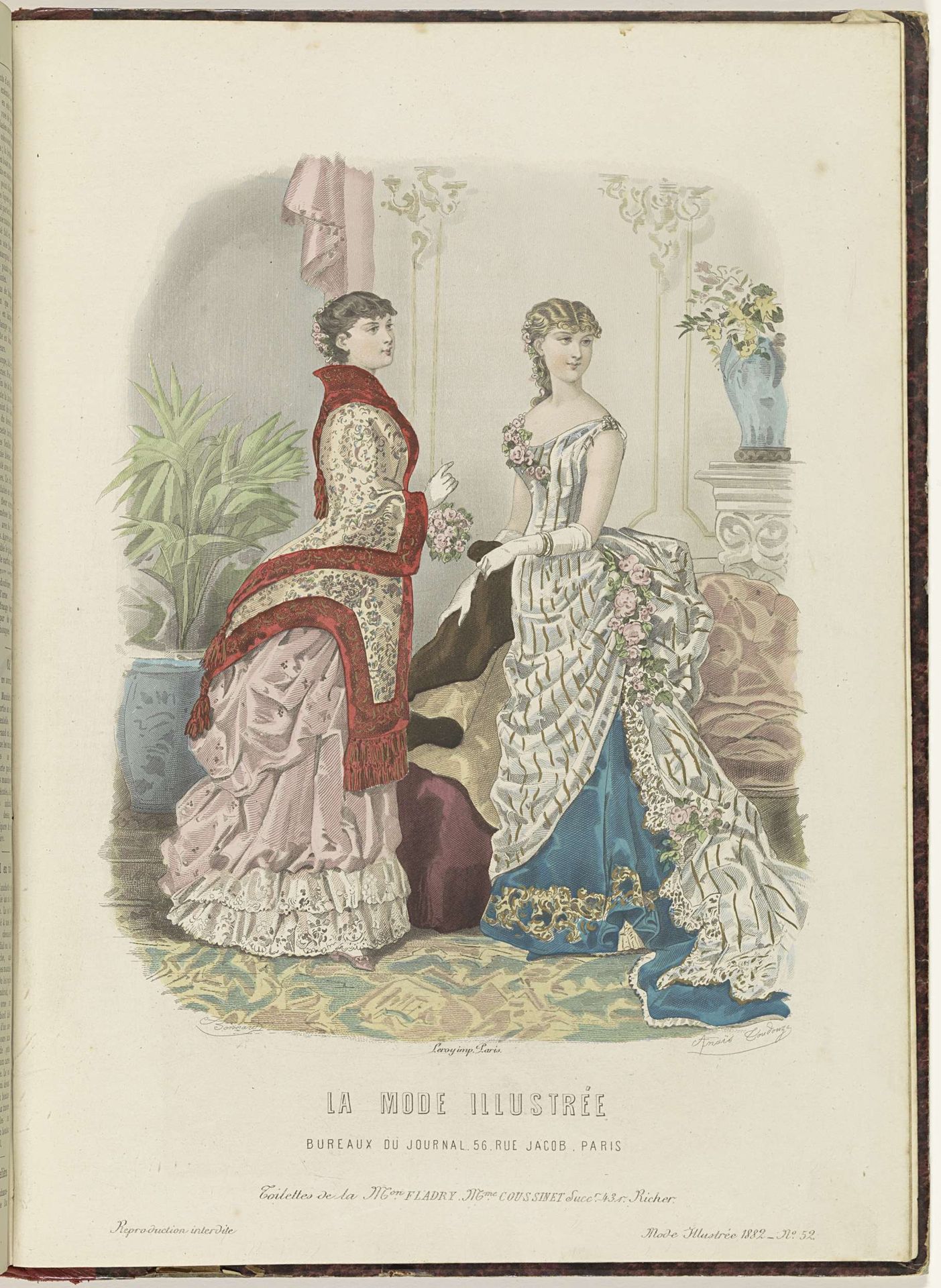La Mode Illustrée, Journal de la Famille, 1882 by Firmin-Didot & Cie