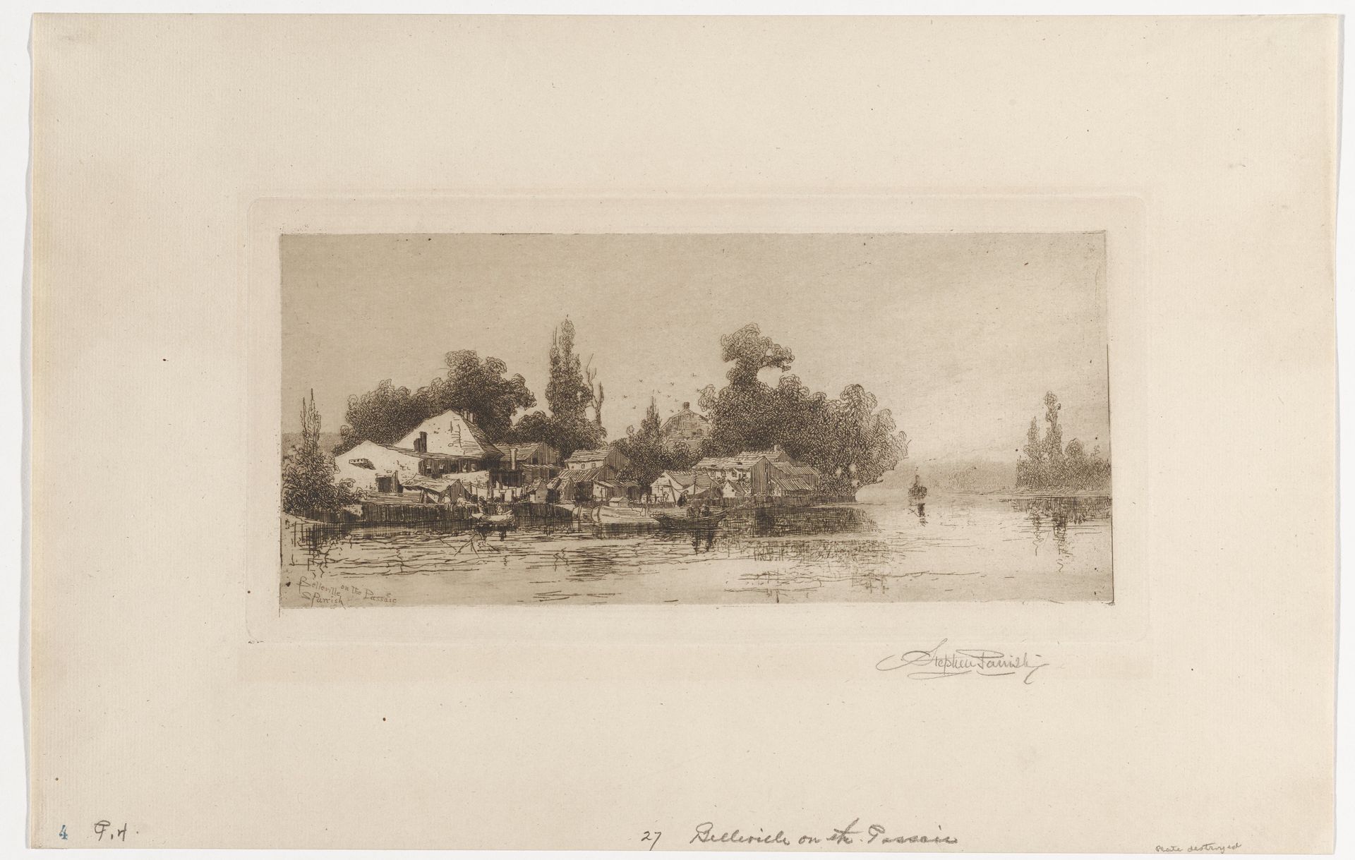Belleville on the Passaic by Stephen Parrish