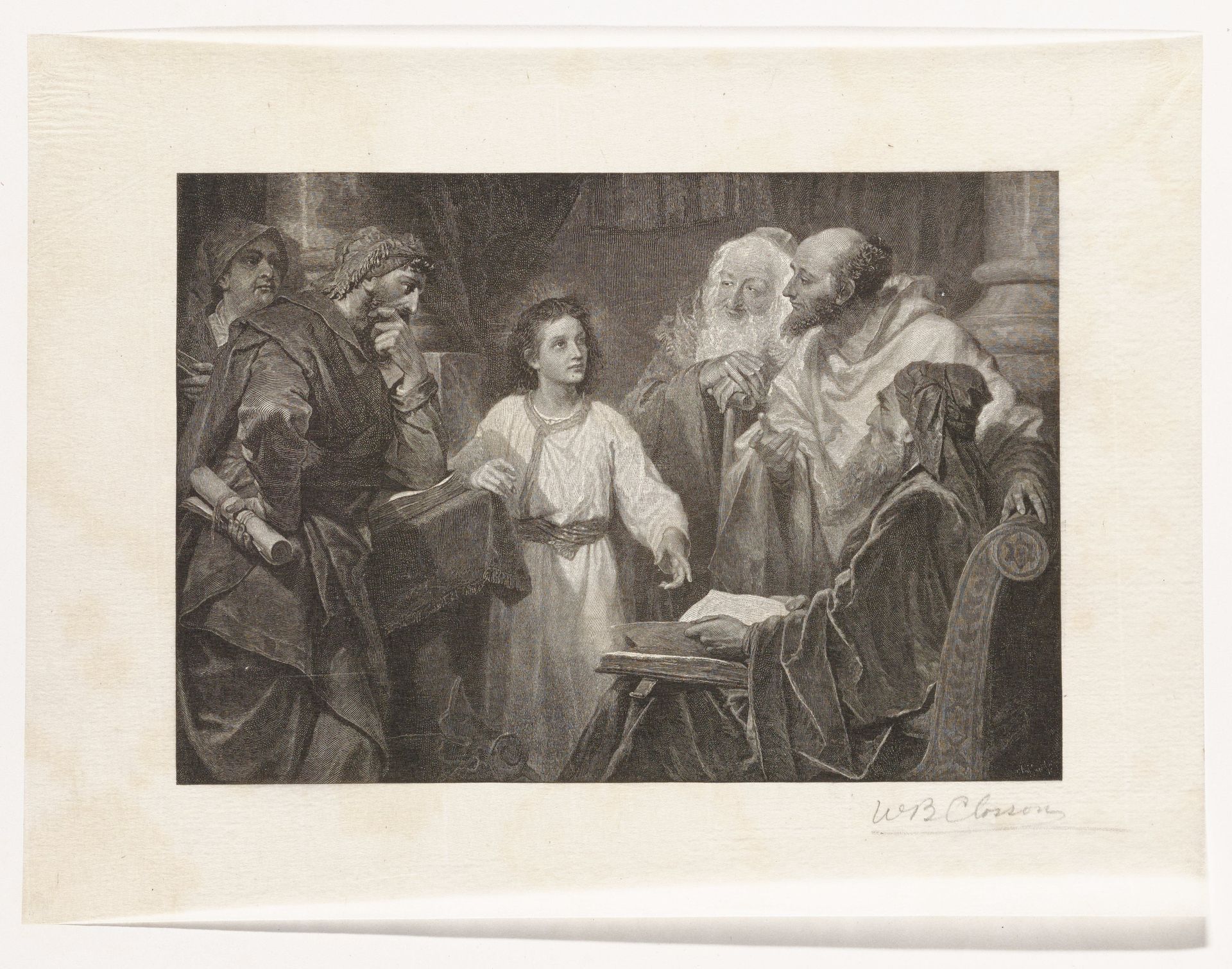 Christ Among the Elders by William B. Closson