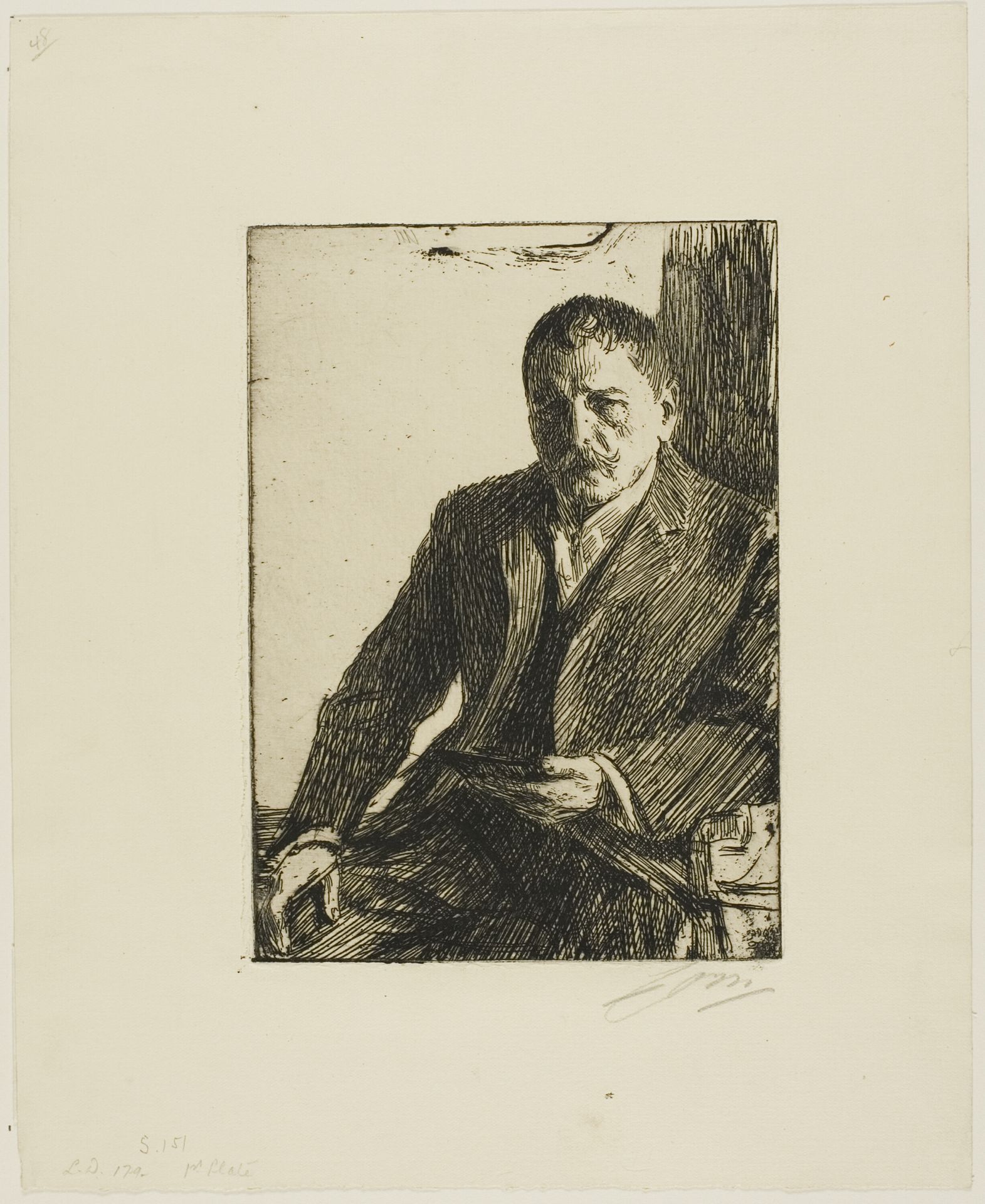 Self-Portrait 1904 II by Anders Zorn