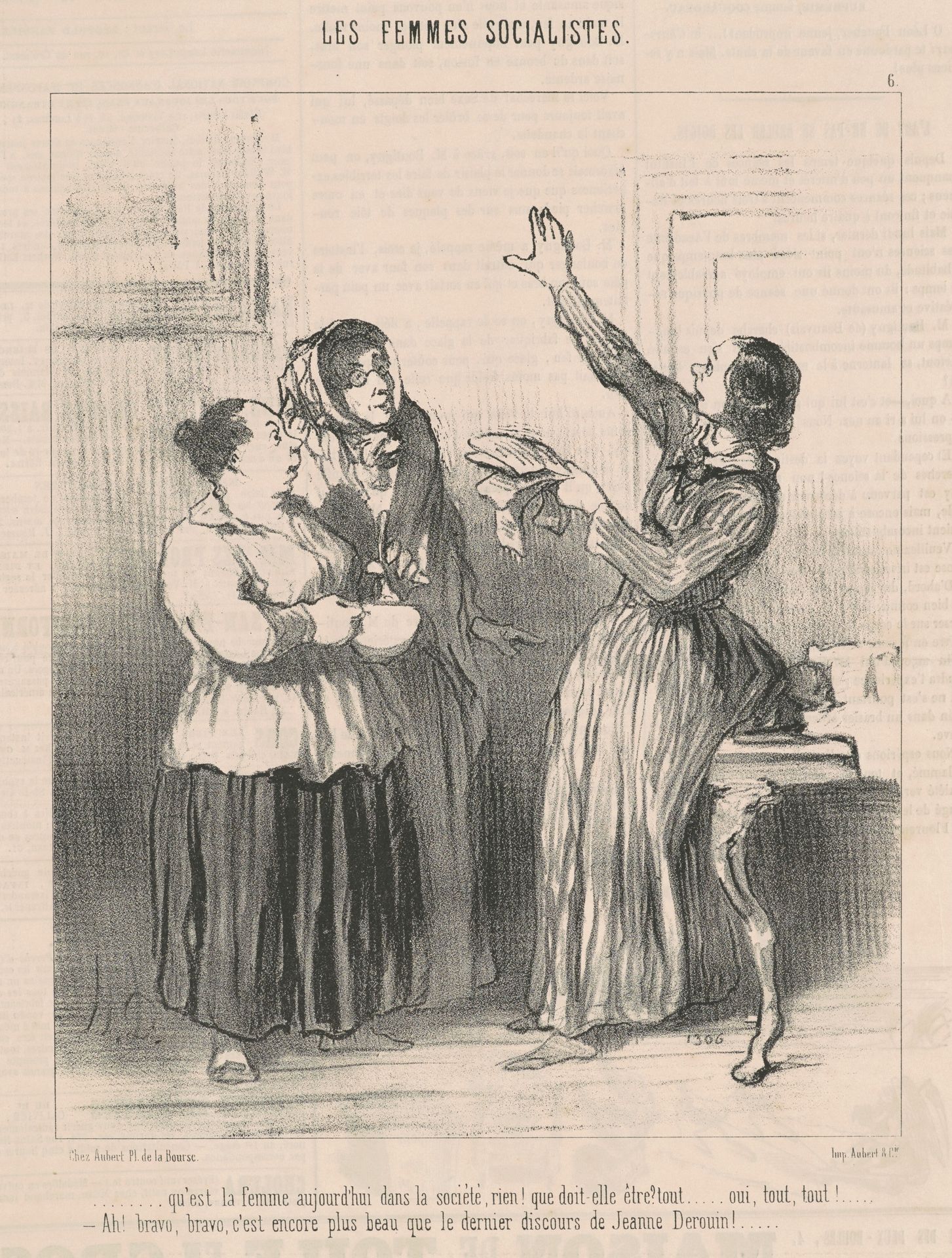 Qu'est la femme aujourd'hui dans la société ... by Honoré Daumier