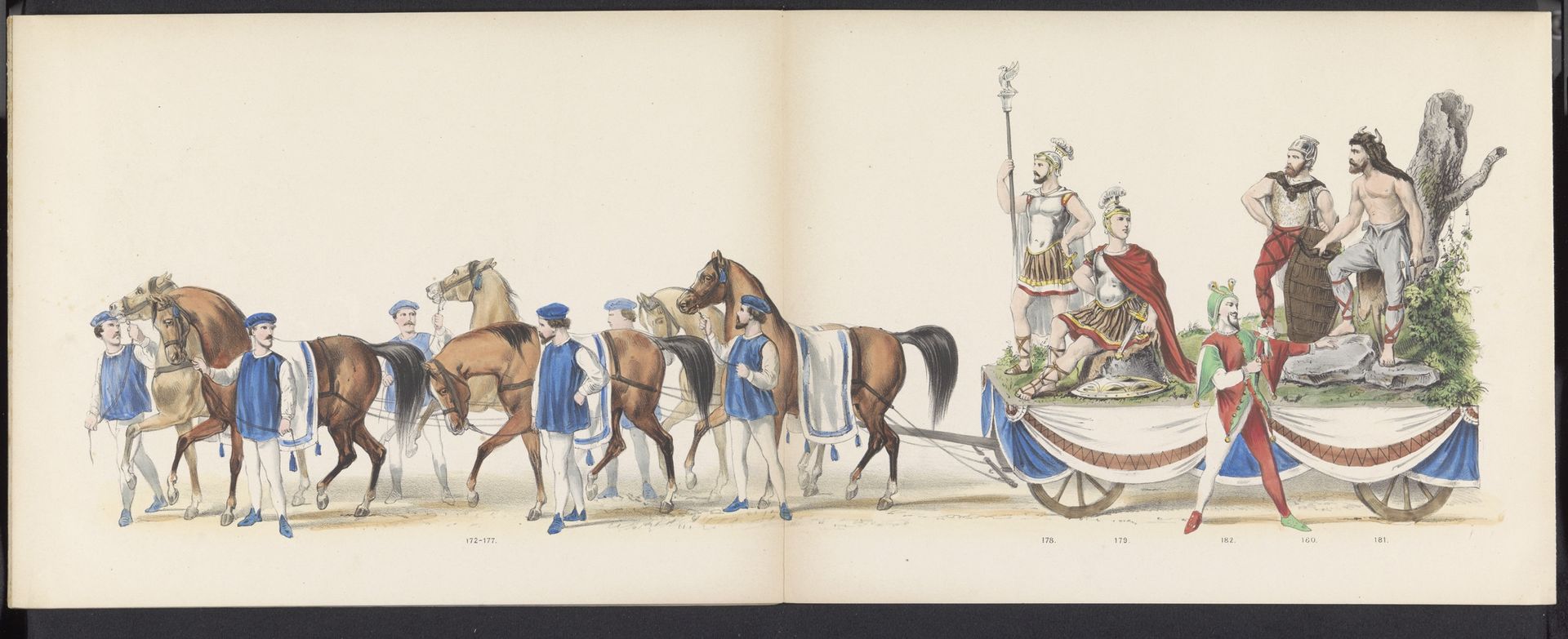 Maskerade van de Leidse studenten, 1870 (plaat 15) by Gerardus Johannes Bos