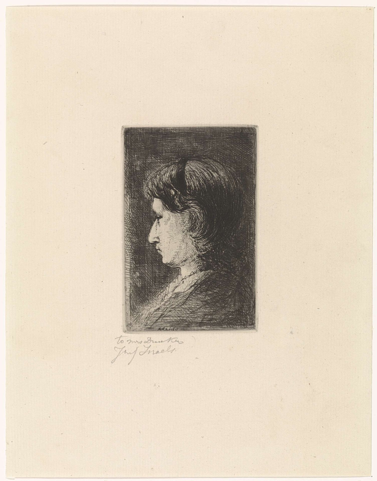 Portret van Aleida Schaap by Jozef Israëls
