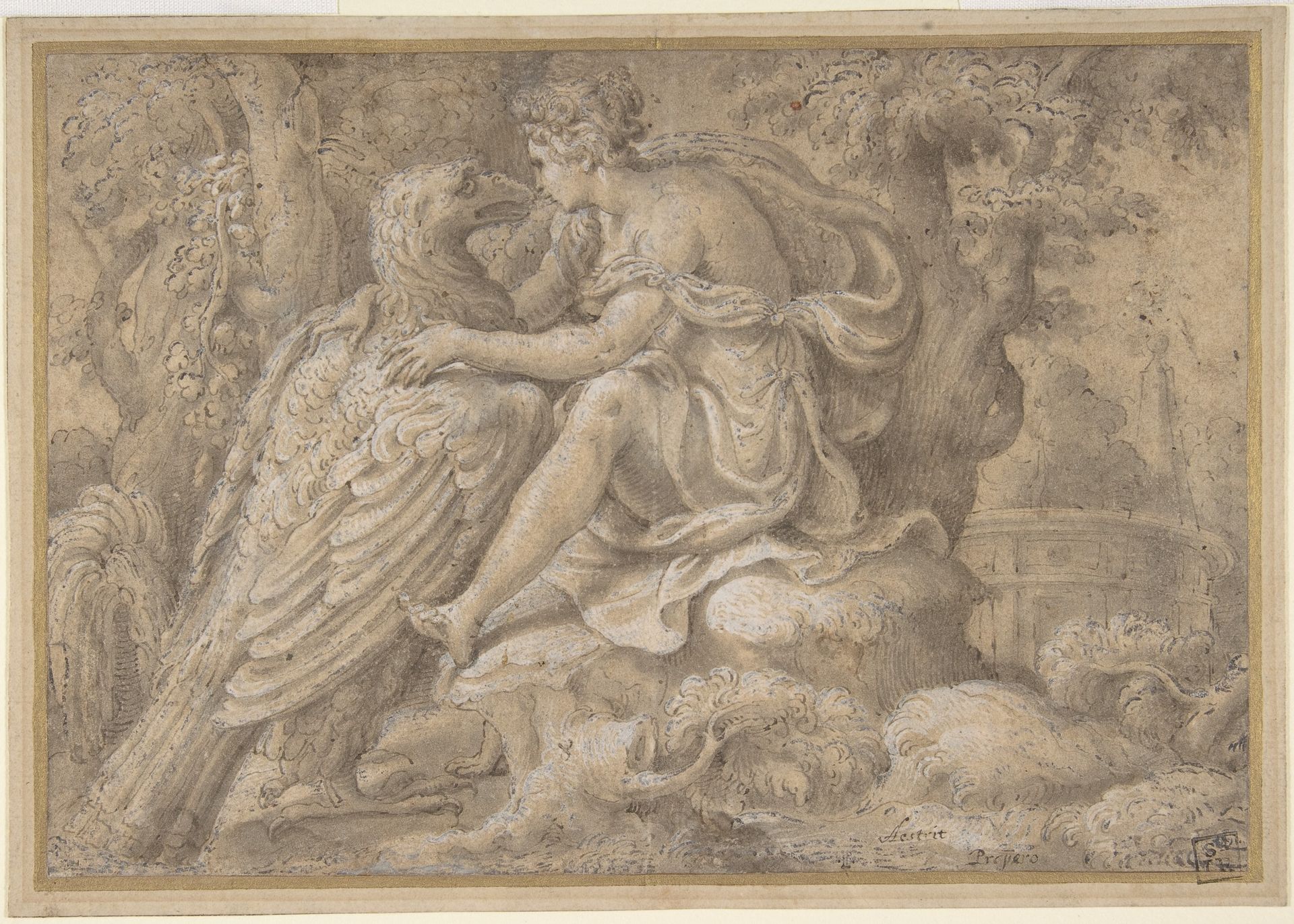Jupiter and Astraea by Giulio Campi