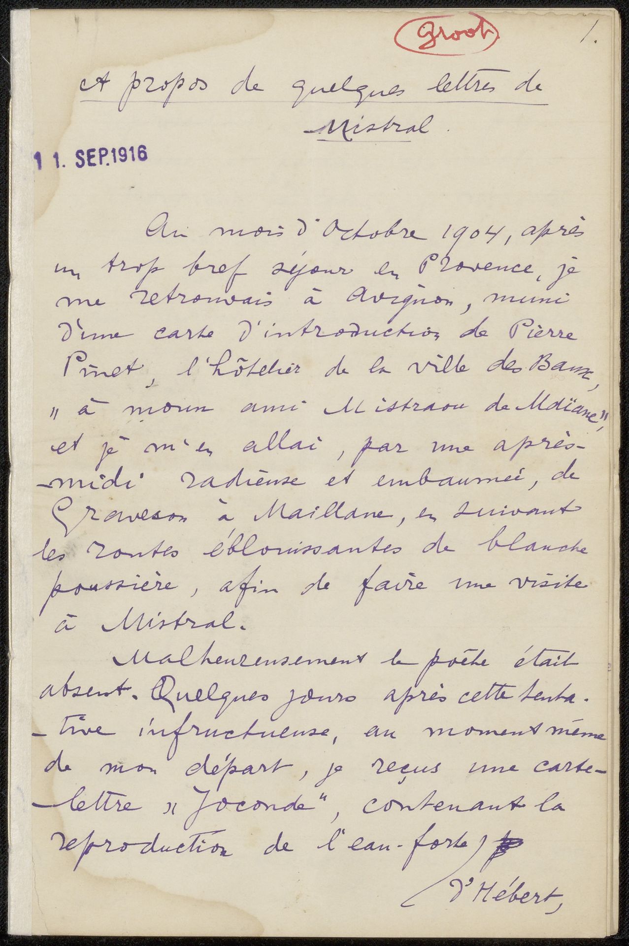 Aantekening uit archief Philip Zilcken by Philip Zilcken