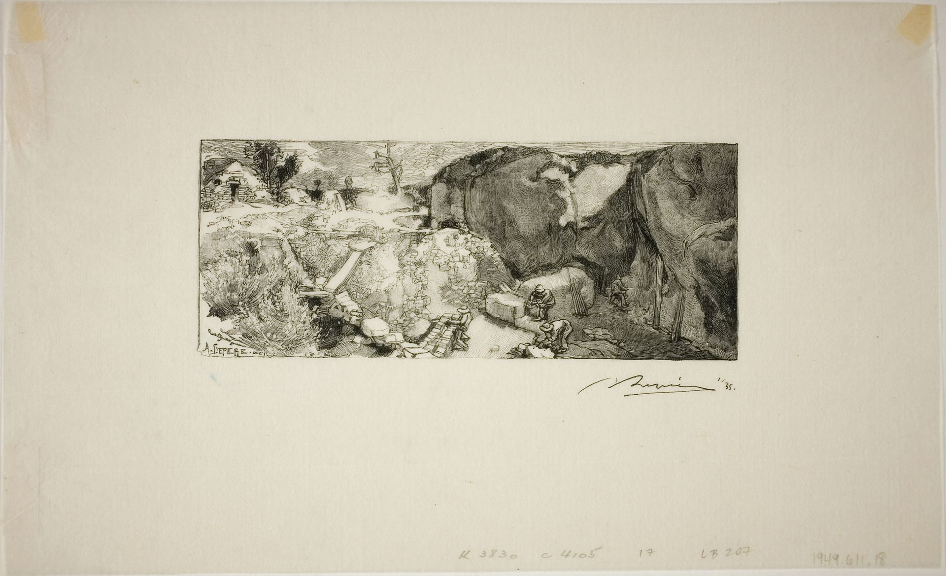 Sandstone Quarry by Auguste-Louis Lepère