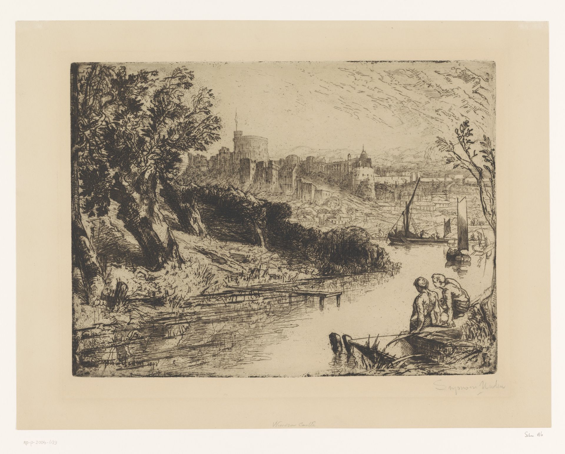 Gezicht op Windsor Castle by Sir Francis Seymour Haden