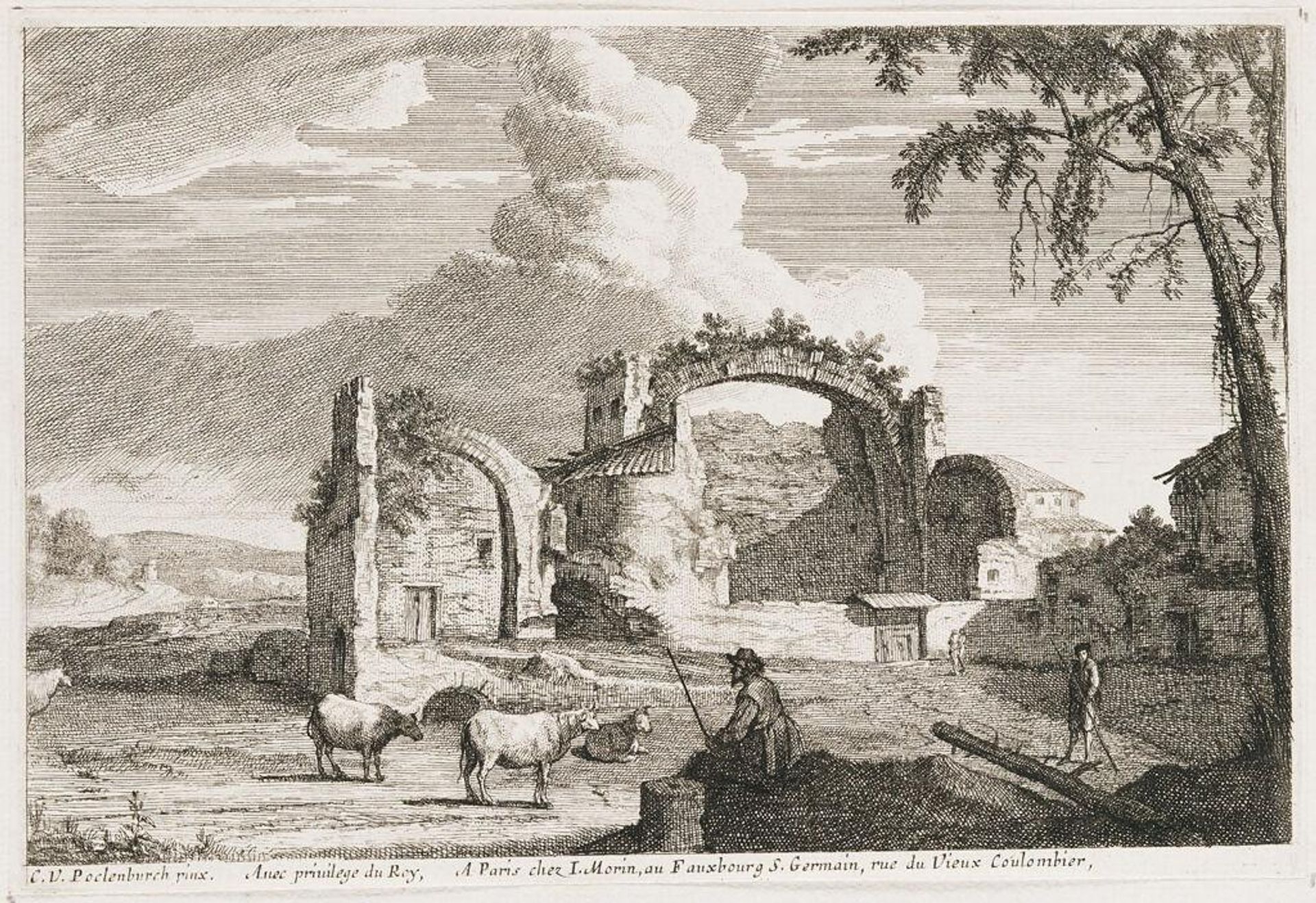 The Seated Cowherd by Jean Morin