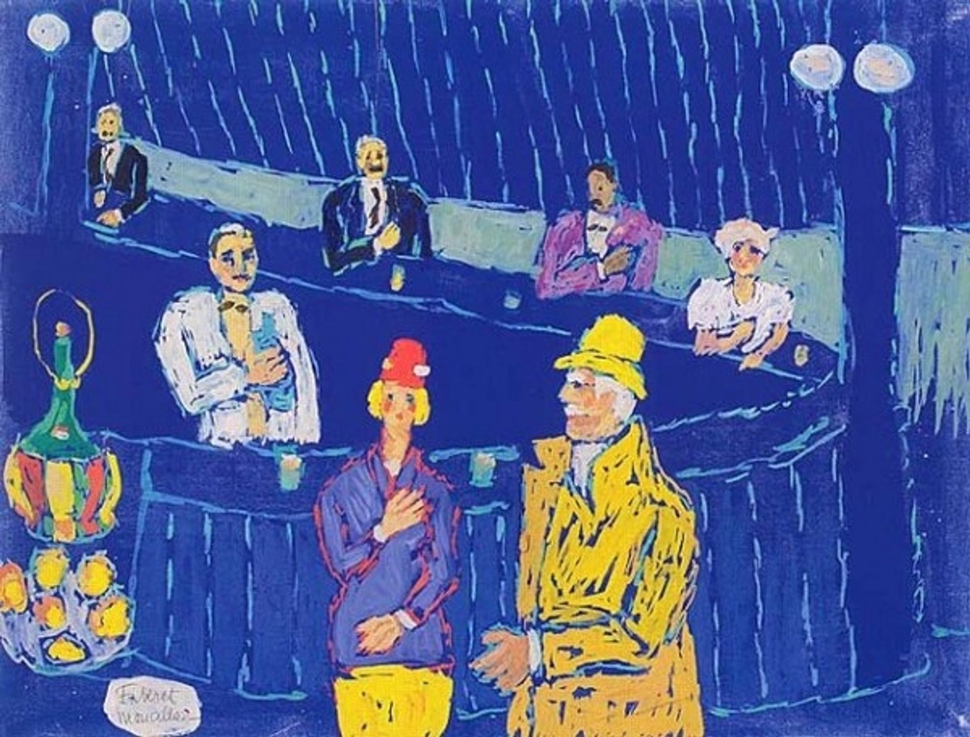 Blue Bar by Fikret Mualla Saygi