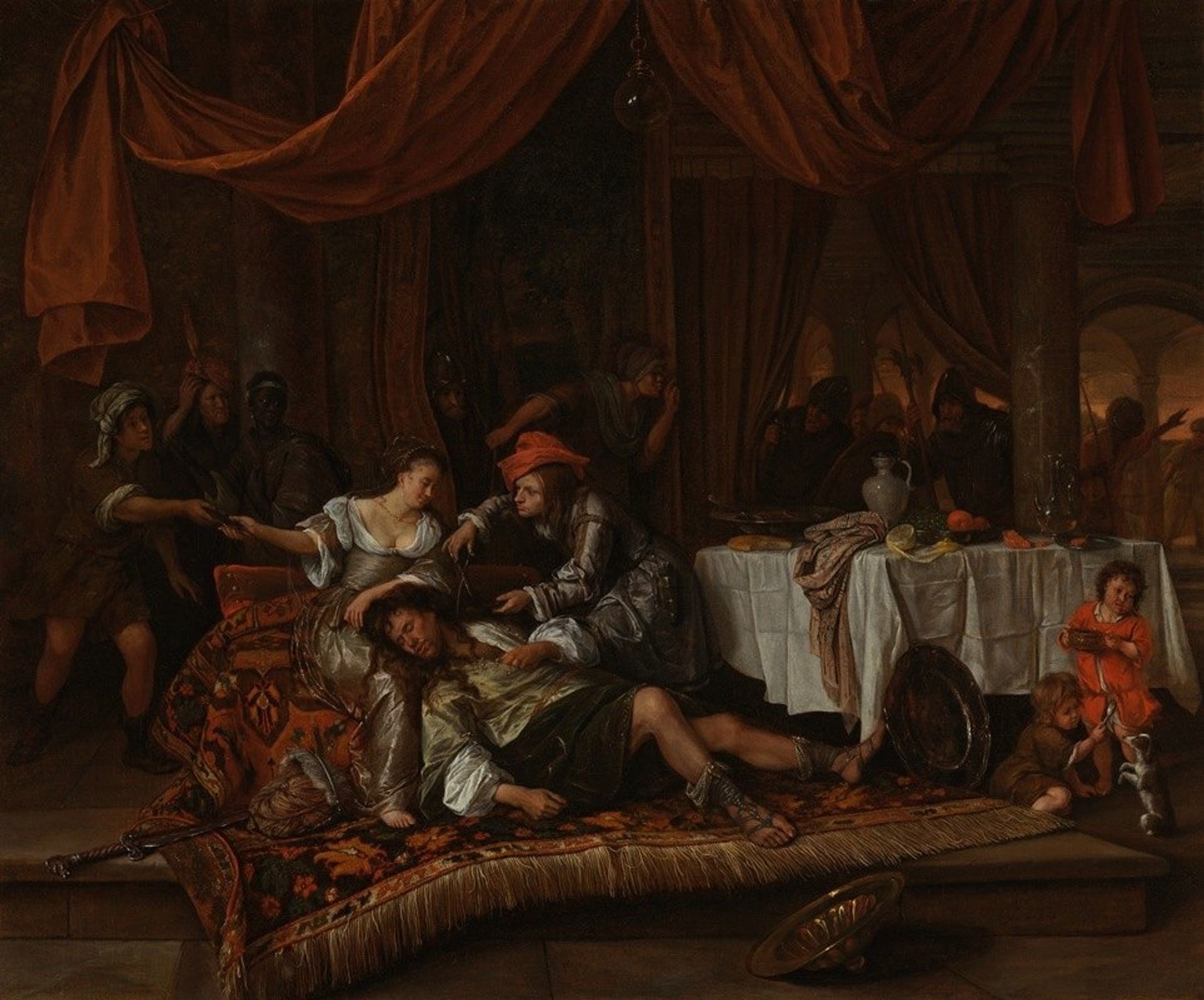 Samson and Delilah by Jan Steen