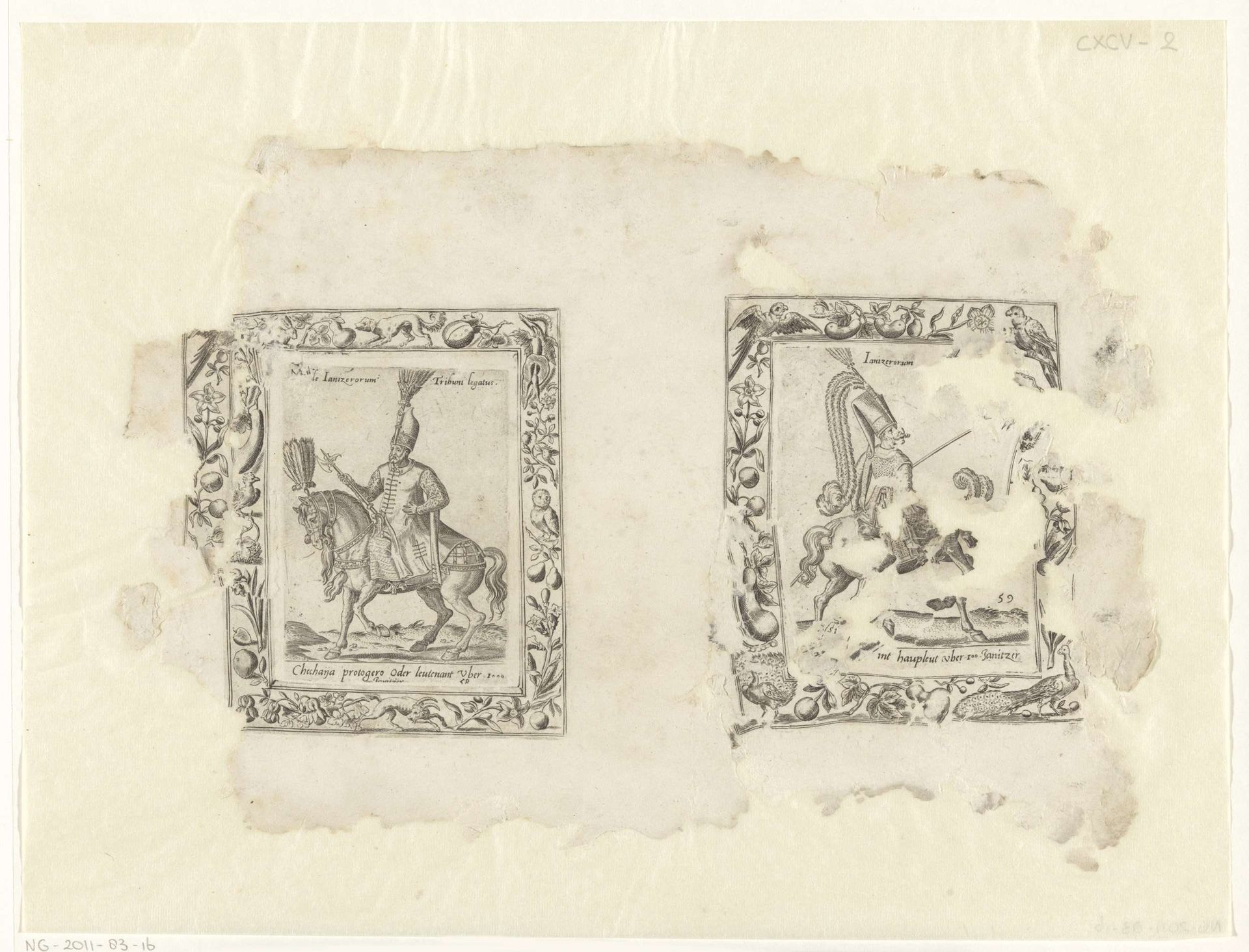 Luitenant en hoofdman van de Janitsaren by Abraham de Bruyn