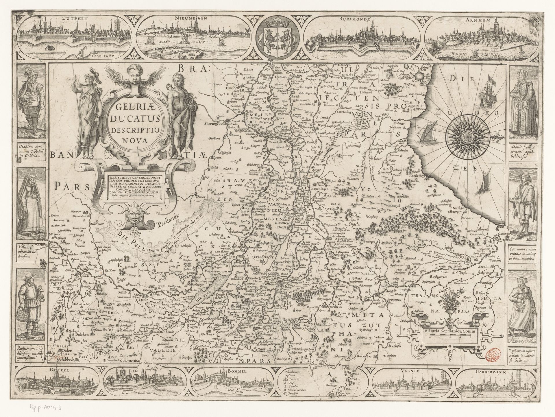 Kaart van Gelderland by Anonymous