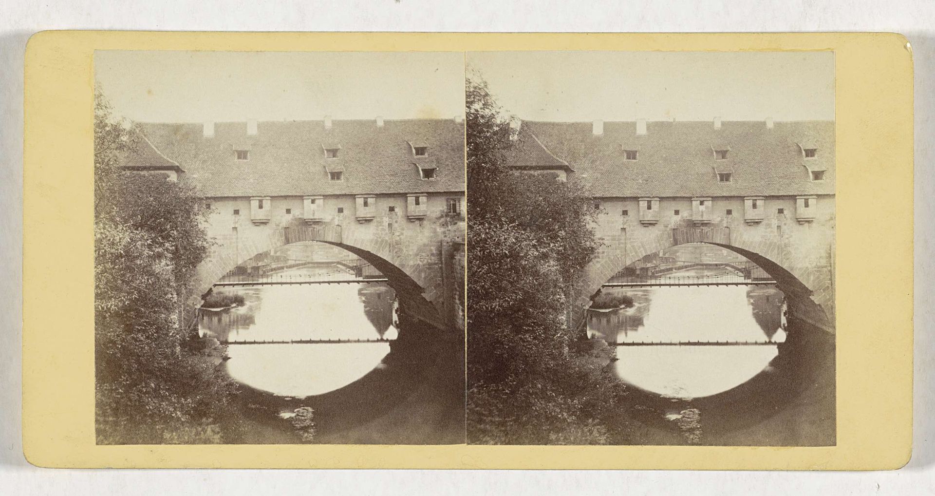 Fronveste en Kettensteg in Neurenberg by Johann Friedrich Stiehm