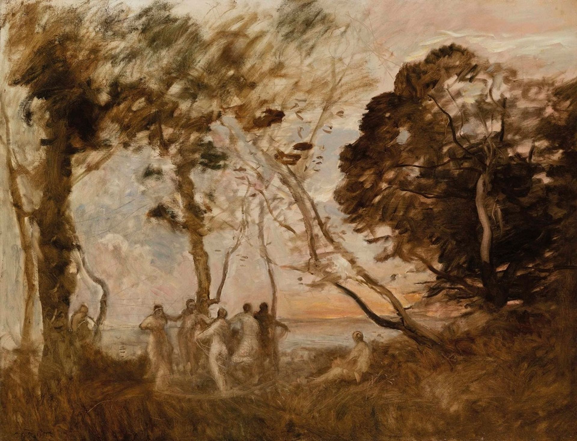 La Danse des nymphes by Camille Corot