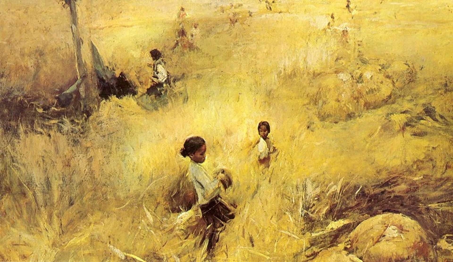 Cutting the rice by Romualdo Locatelli