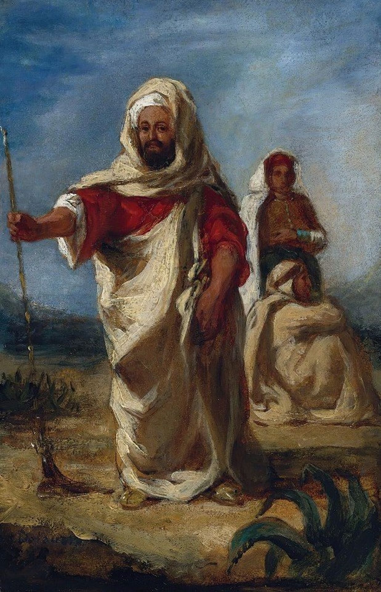 Moroccan Chieftain by Eugène Delacroix