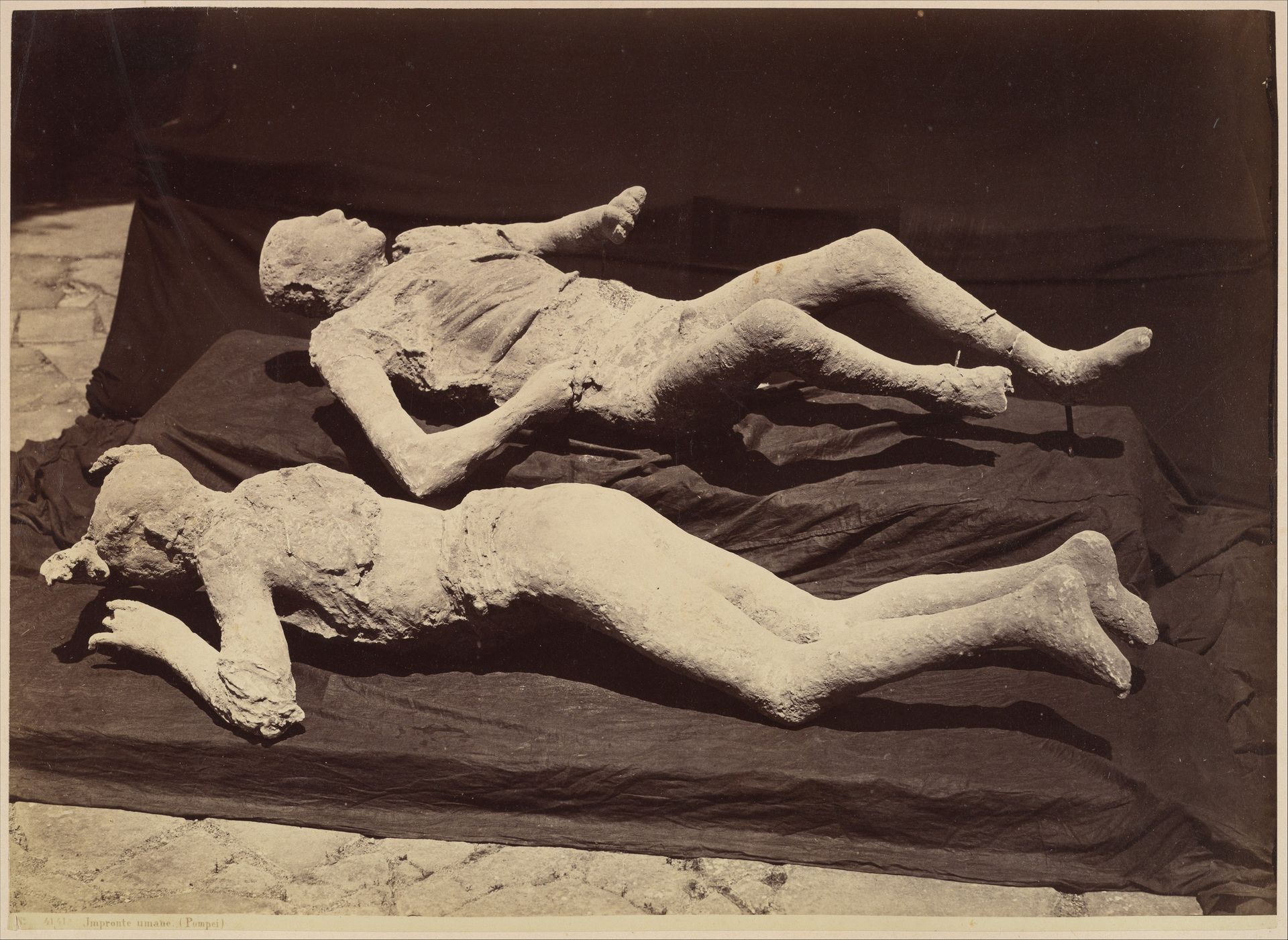 [Plaster Casts of Bodies, Pompeii] by Giorgio Sommer