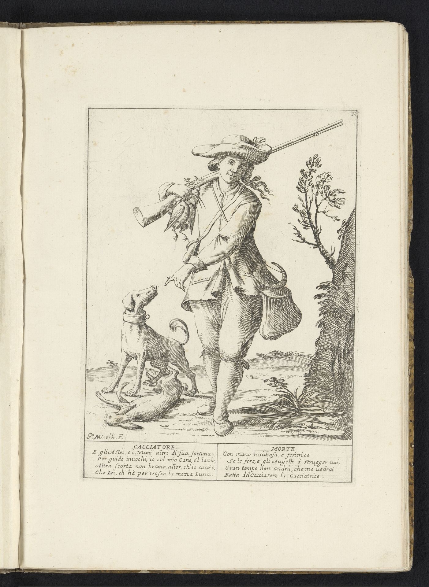 De jager by Giuseppe Maria Mitelli