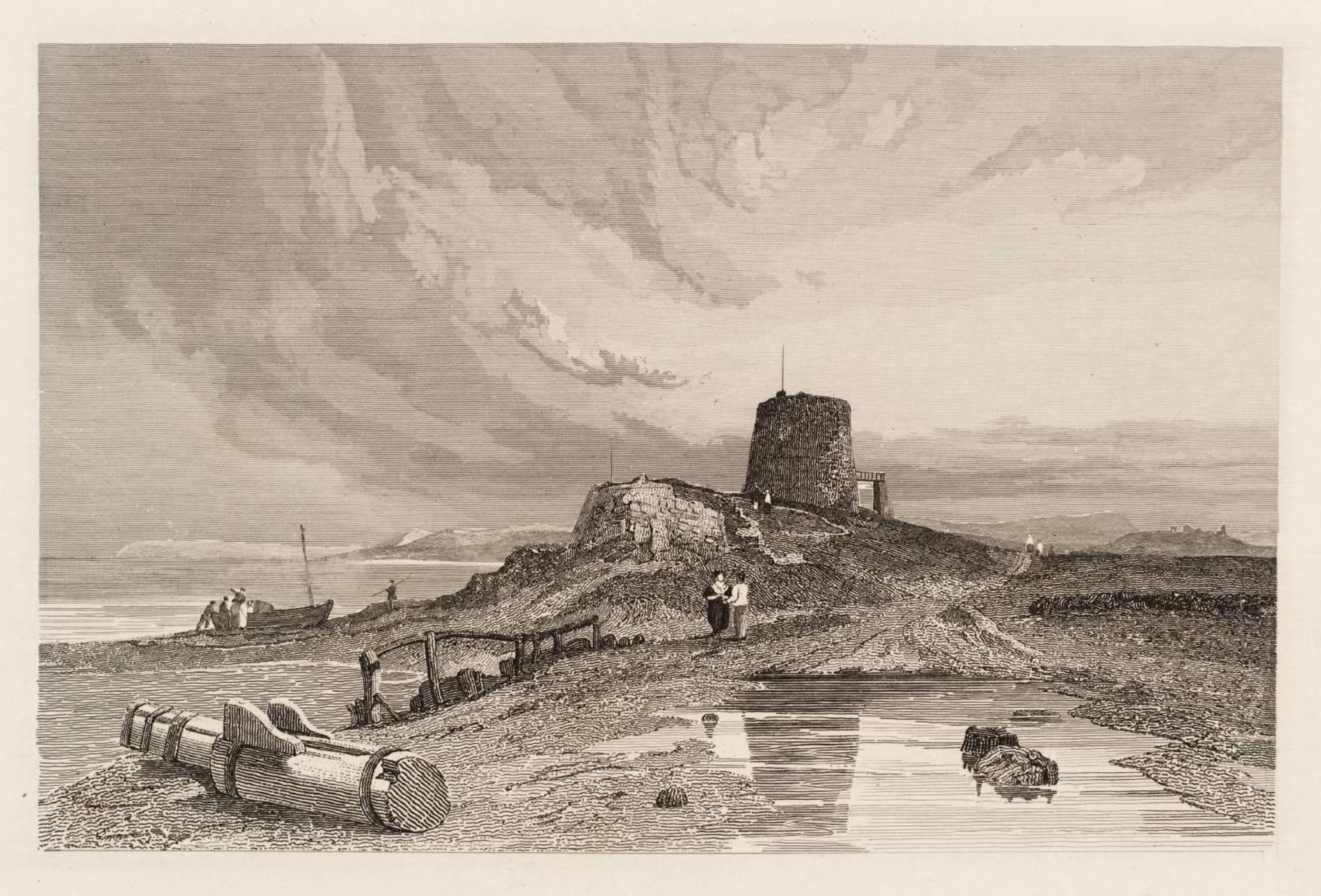 Martello Tower, engraved by W.B. Cooke by Clarkson Stanfield