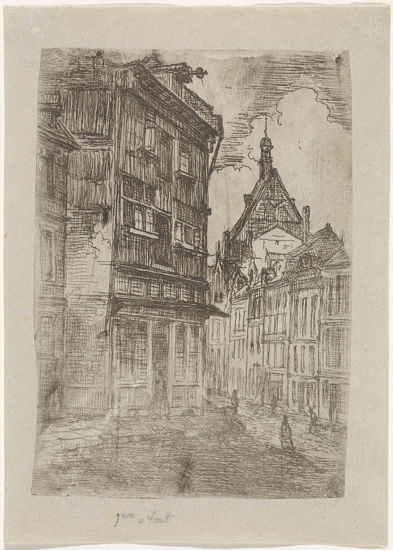 Kersenmarkt te Maastricht by Alexander Schaepkens
