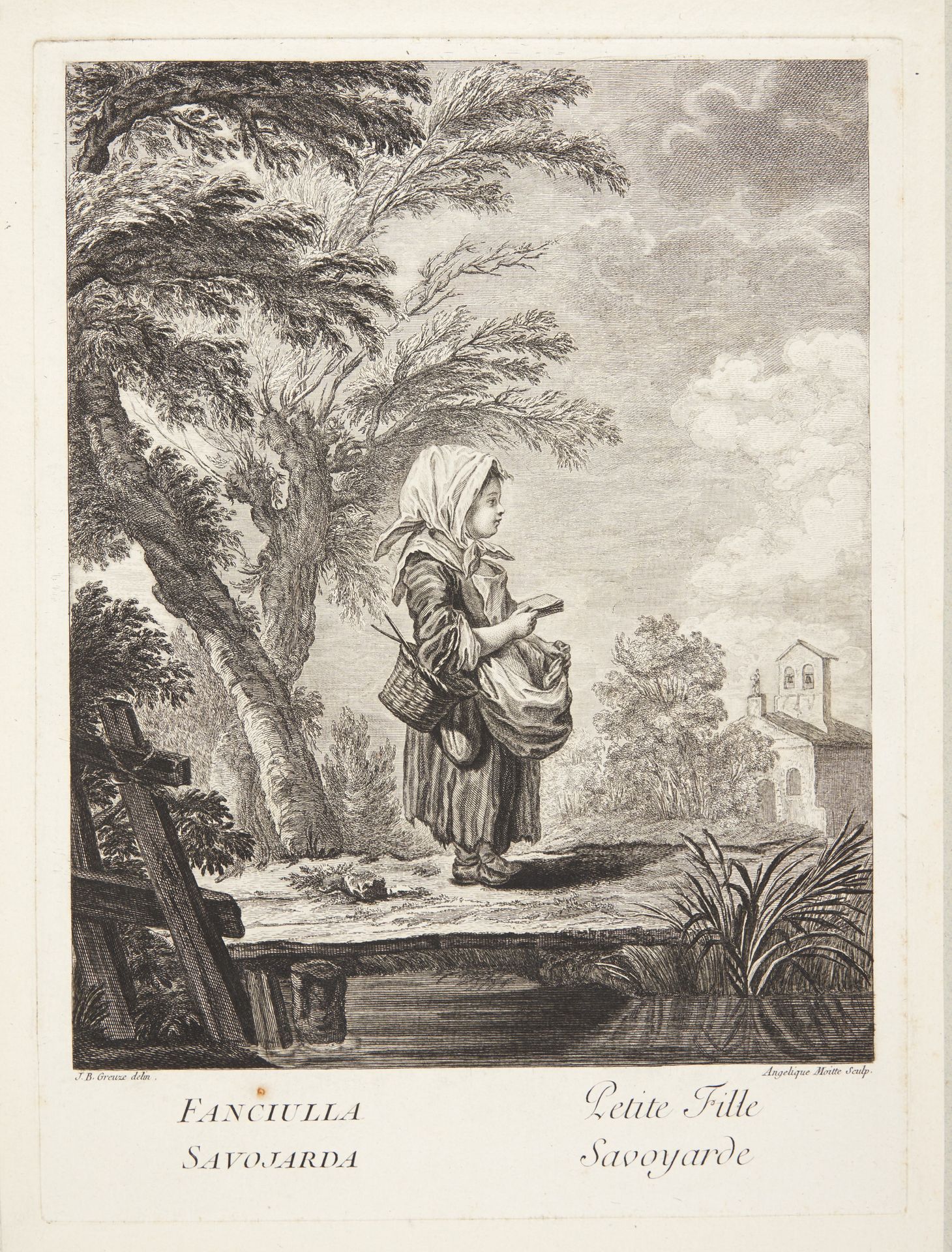 Lille pige fra Savoyen (Petite fille Savoyarde) by Rose Angélique Moitte