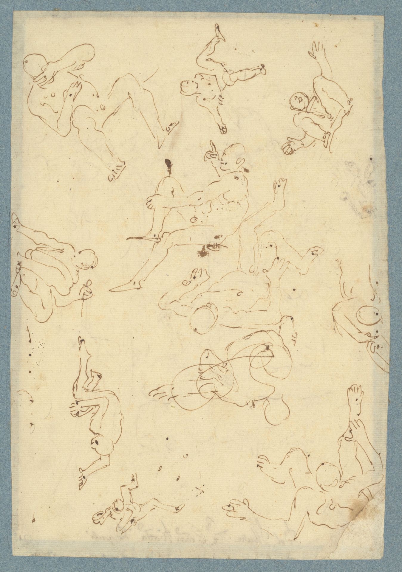 Figure Studies (recto) by Giovanni Battista Tiepolo