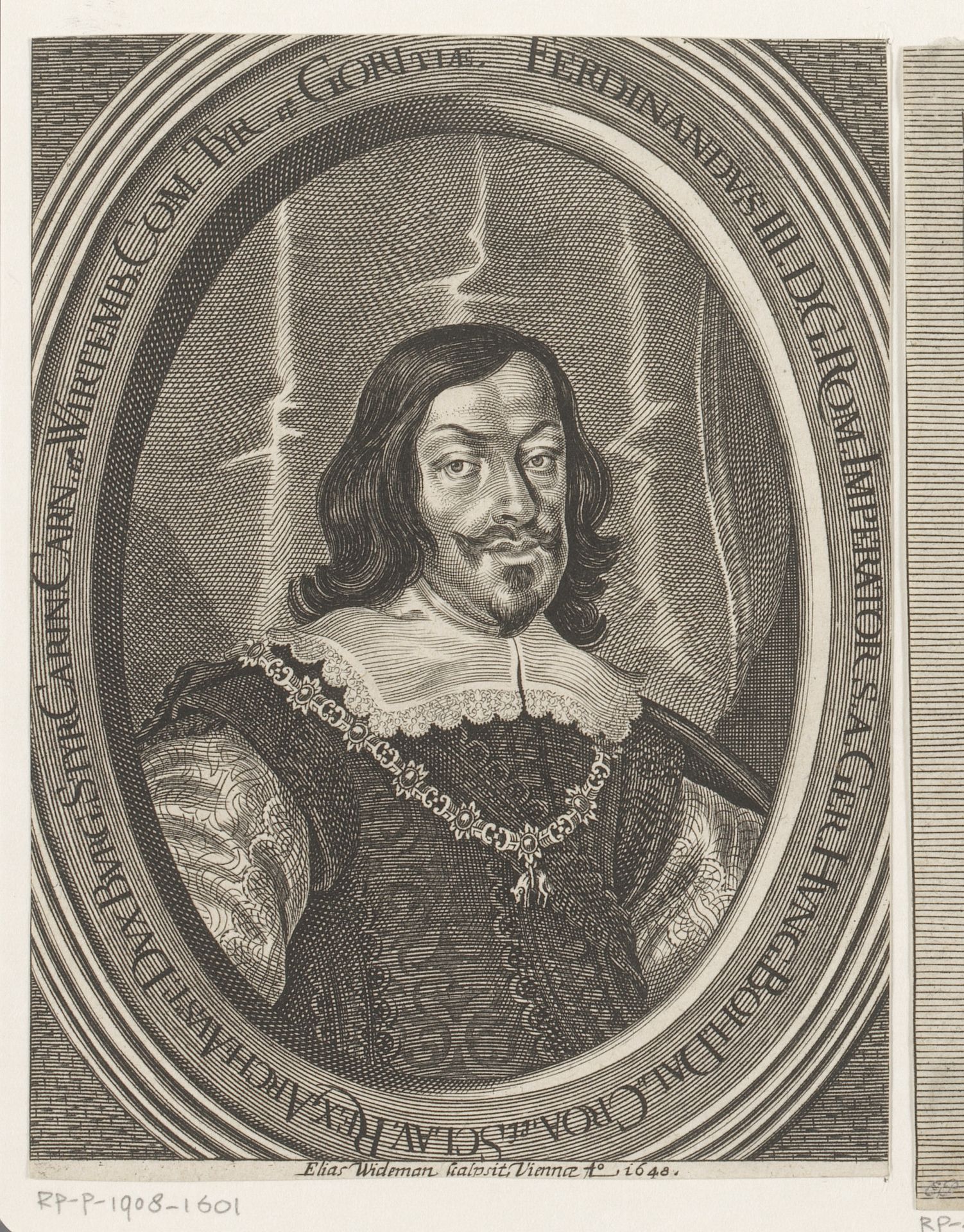 Portret van Ferdinand III, Duits keizer by Elias Widemann