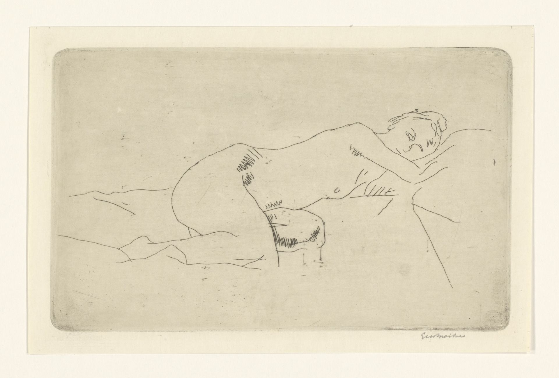 Reclining Female Nude by George Hendrik Breitner