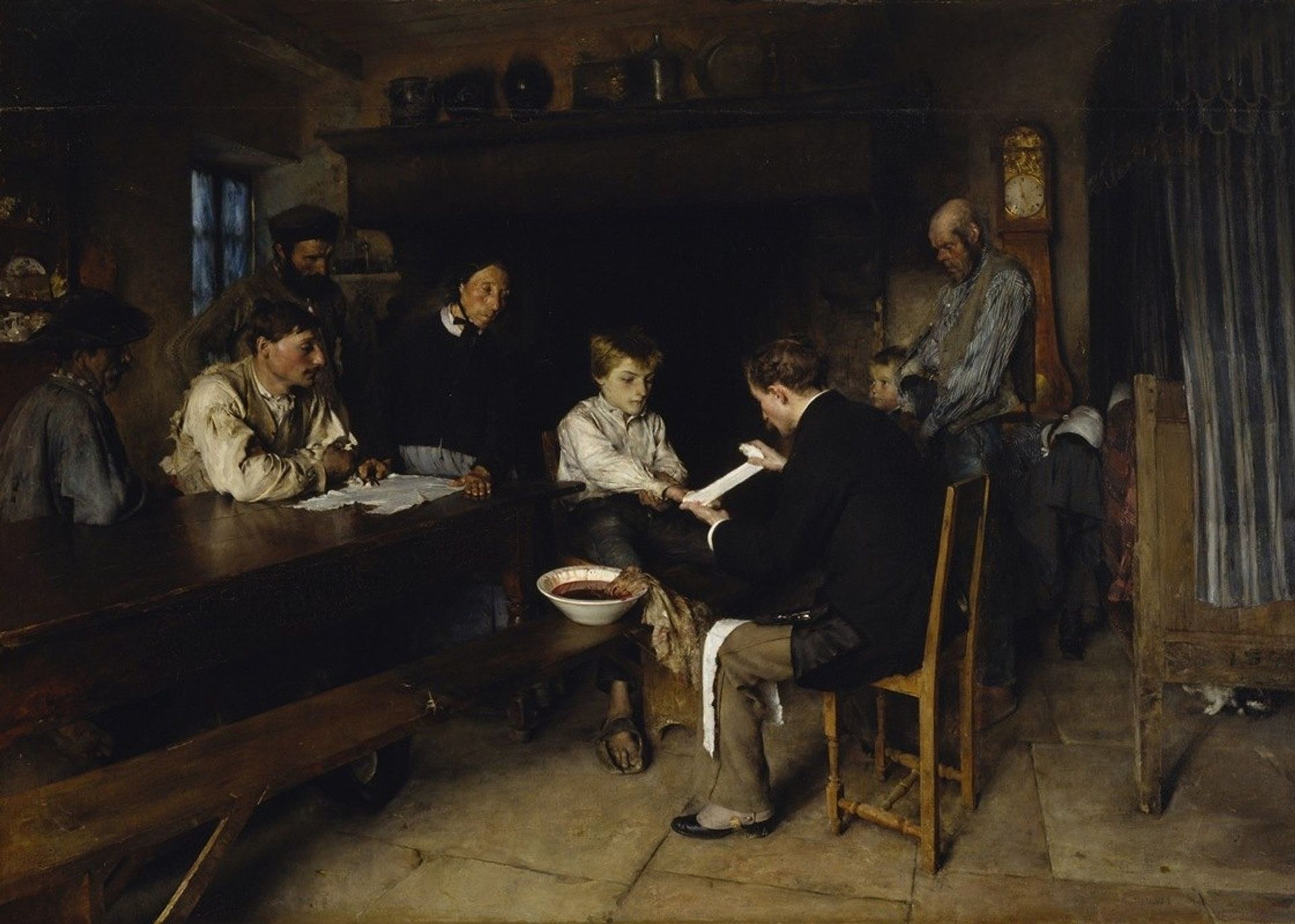 An Accident by Pascal-Adolphe-Jean Dagnan-Bouveret