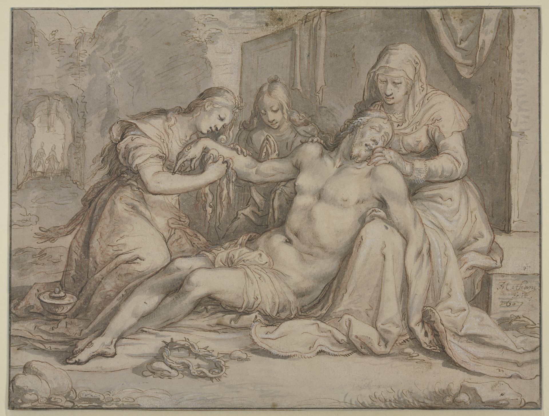 The Lamentation of Christ by Jacob Matham