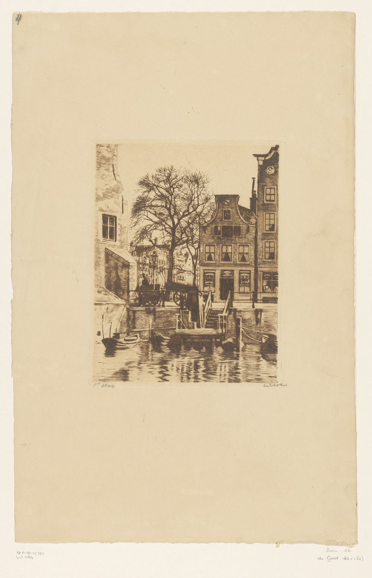 Overhaal bij de Montelbaanstoren in Amsterdam by Willem Witsen