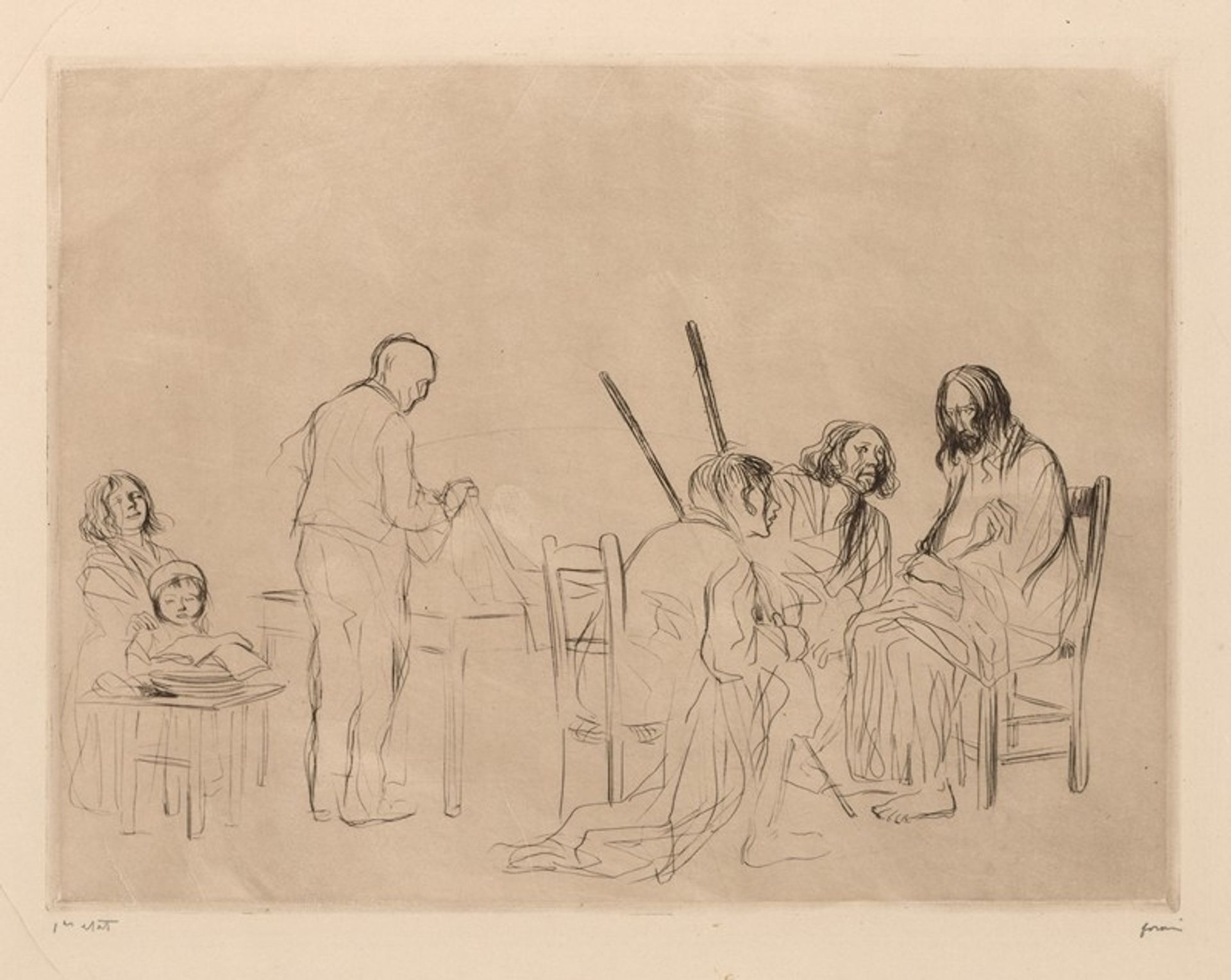 Before the Supper at Emmaus by Jean-Louis Forain