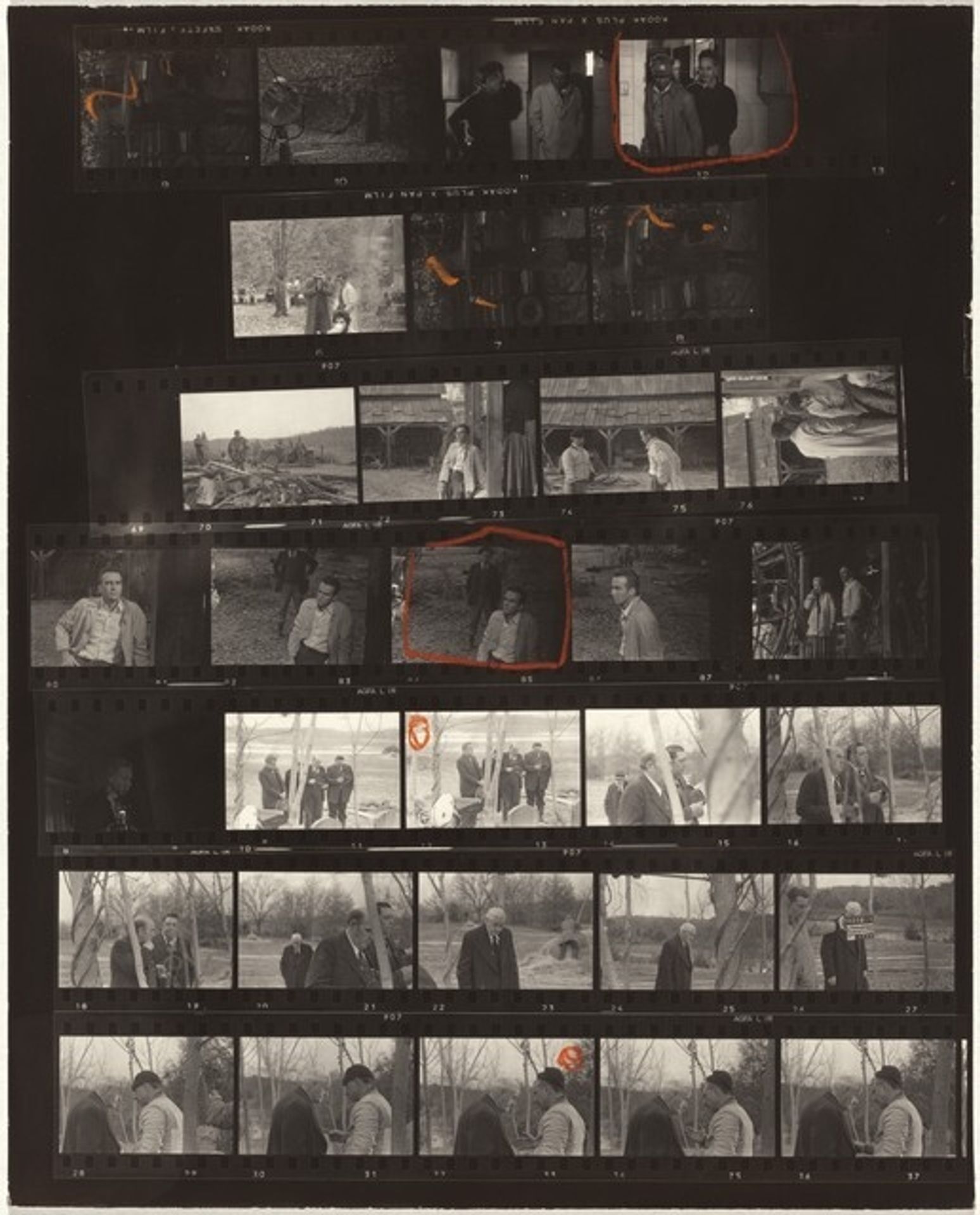 Filming Elia Kazan's "Wild River"--Tennessee 8 by Robert Frank