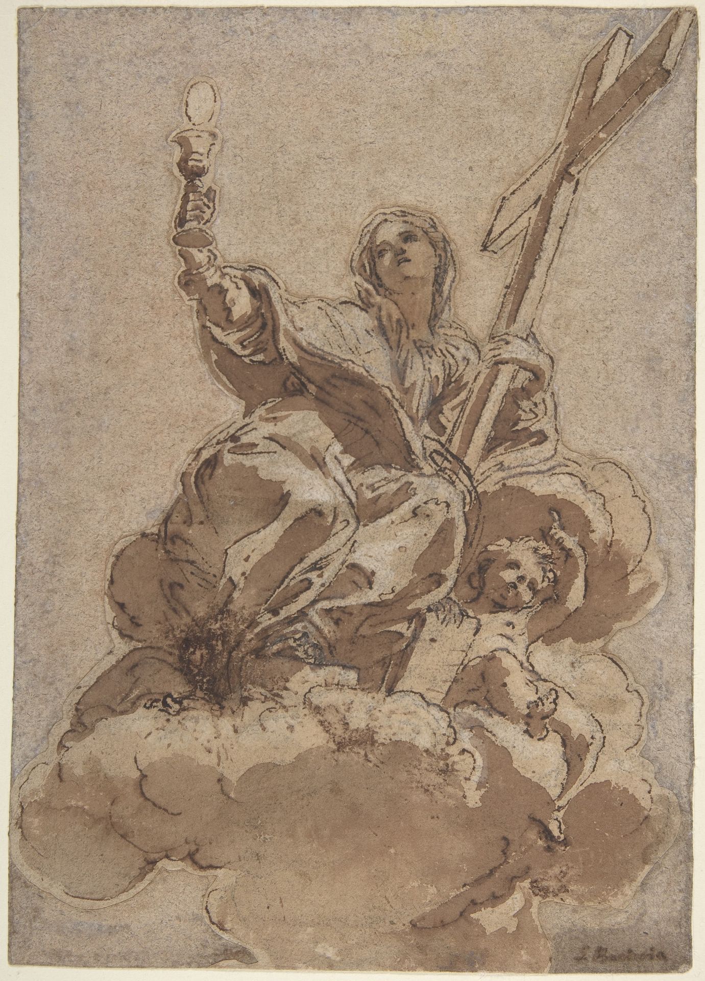Allegorical Figure of Faith by Giovanni Battista Gaulli