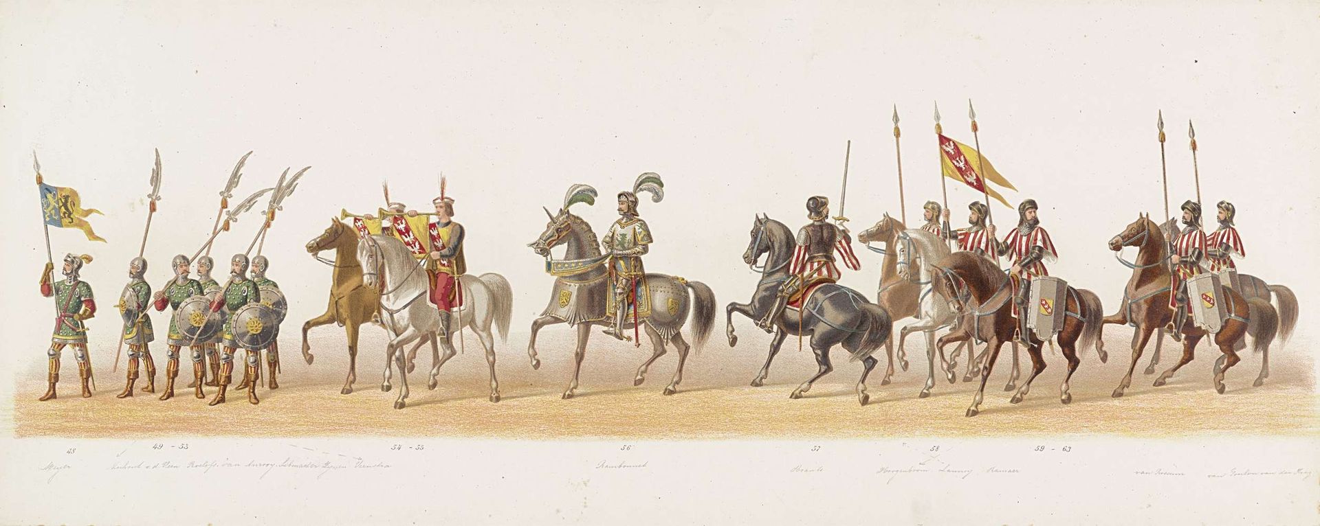 Delftse optocht van 1873 (vierde plaat) by Anonymous