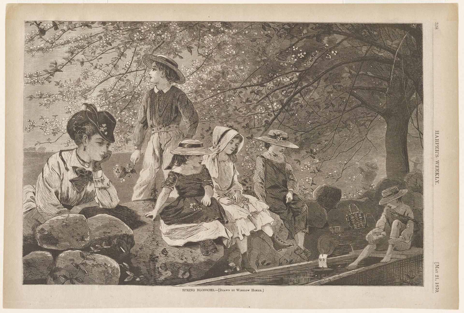Spring Blossoms by Winslow Homer