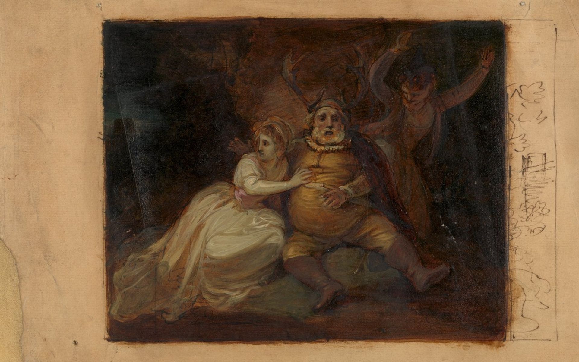 Falstaff at Herne’s Oak by Robert Smirke