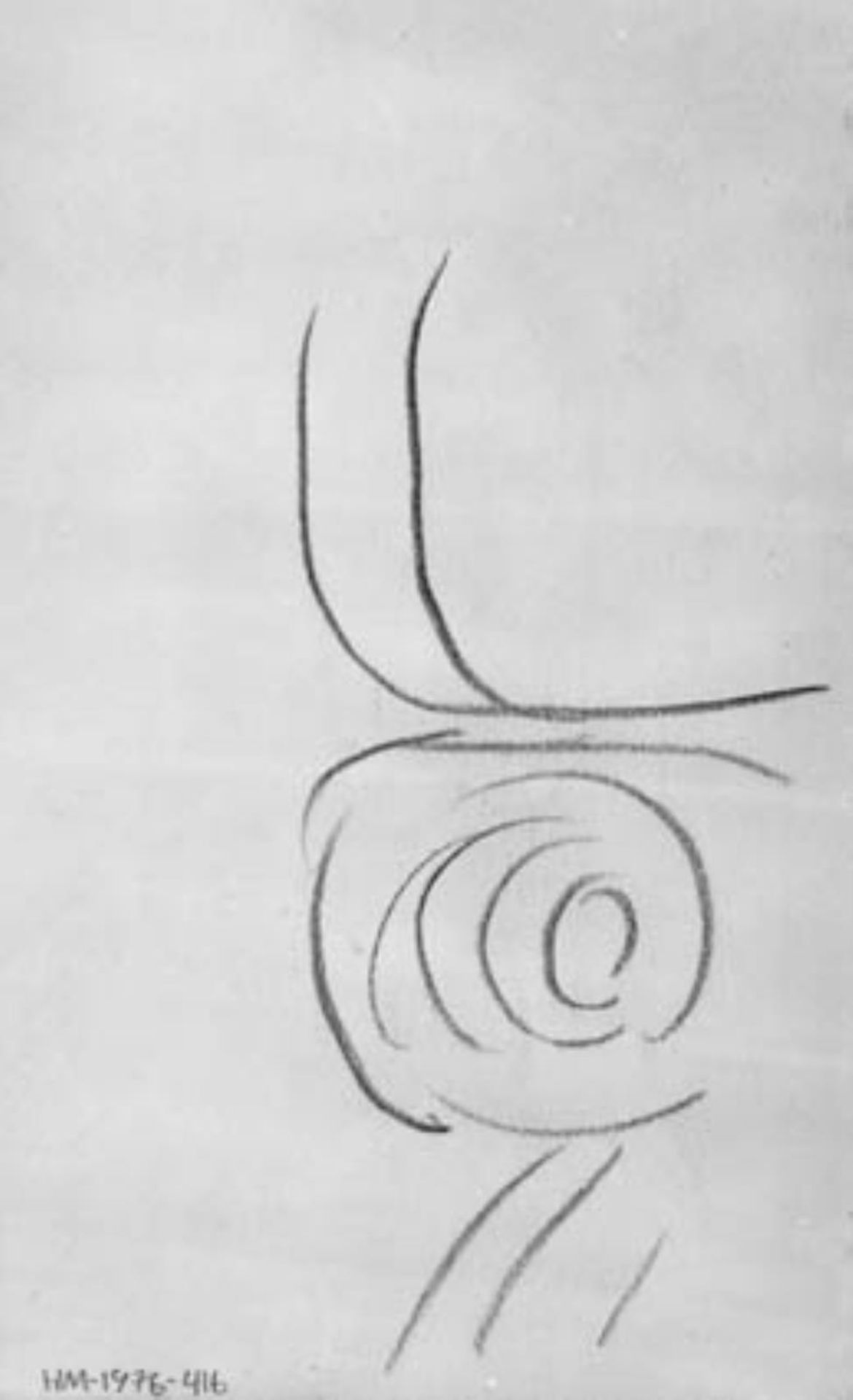 Skitse af fragment af et ornament by Henri de Toulouse-Lautrec
