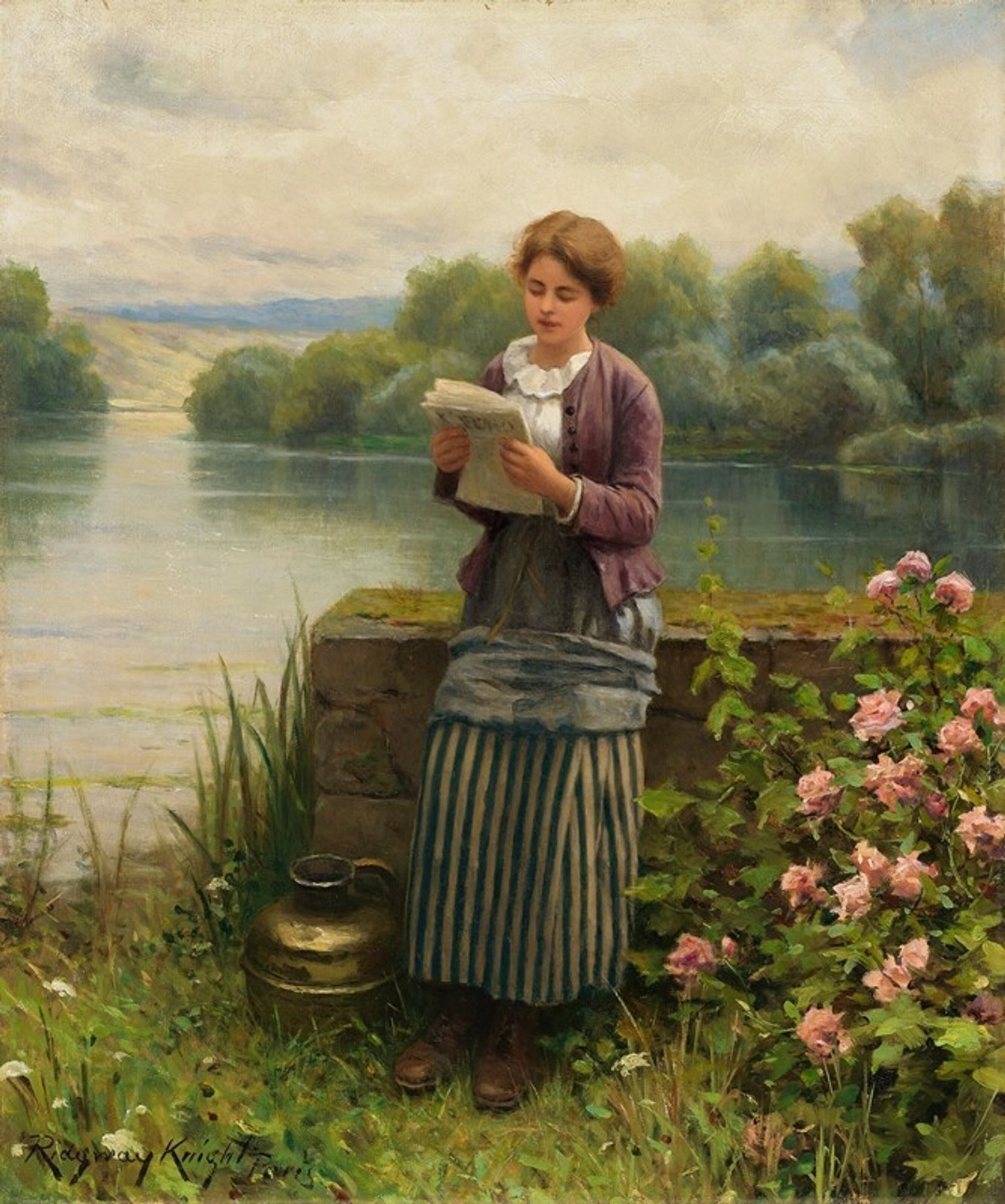 Interesting News by Daniel Ridgway Knight