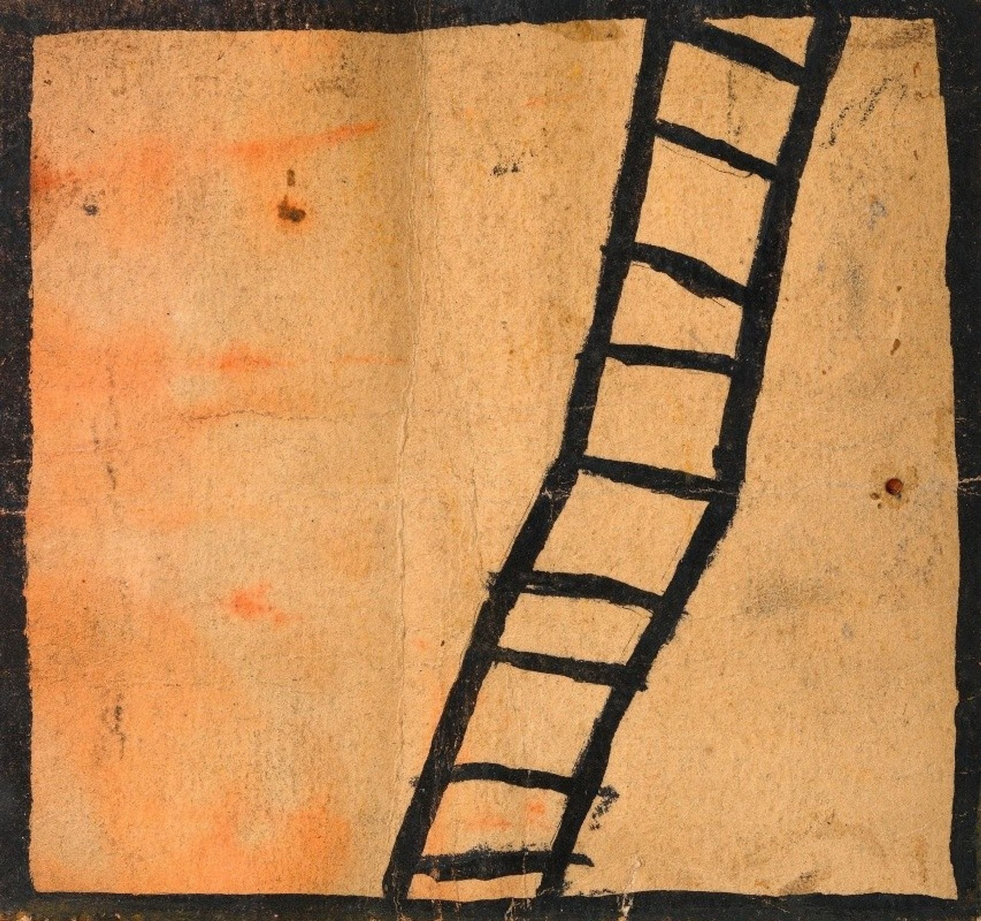 Geknickte Leiter by Egon Schiele